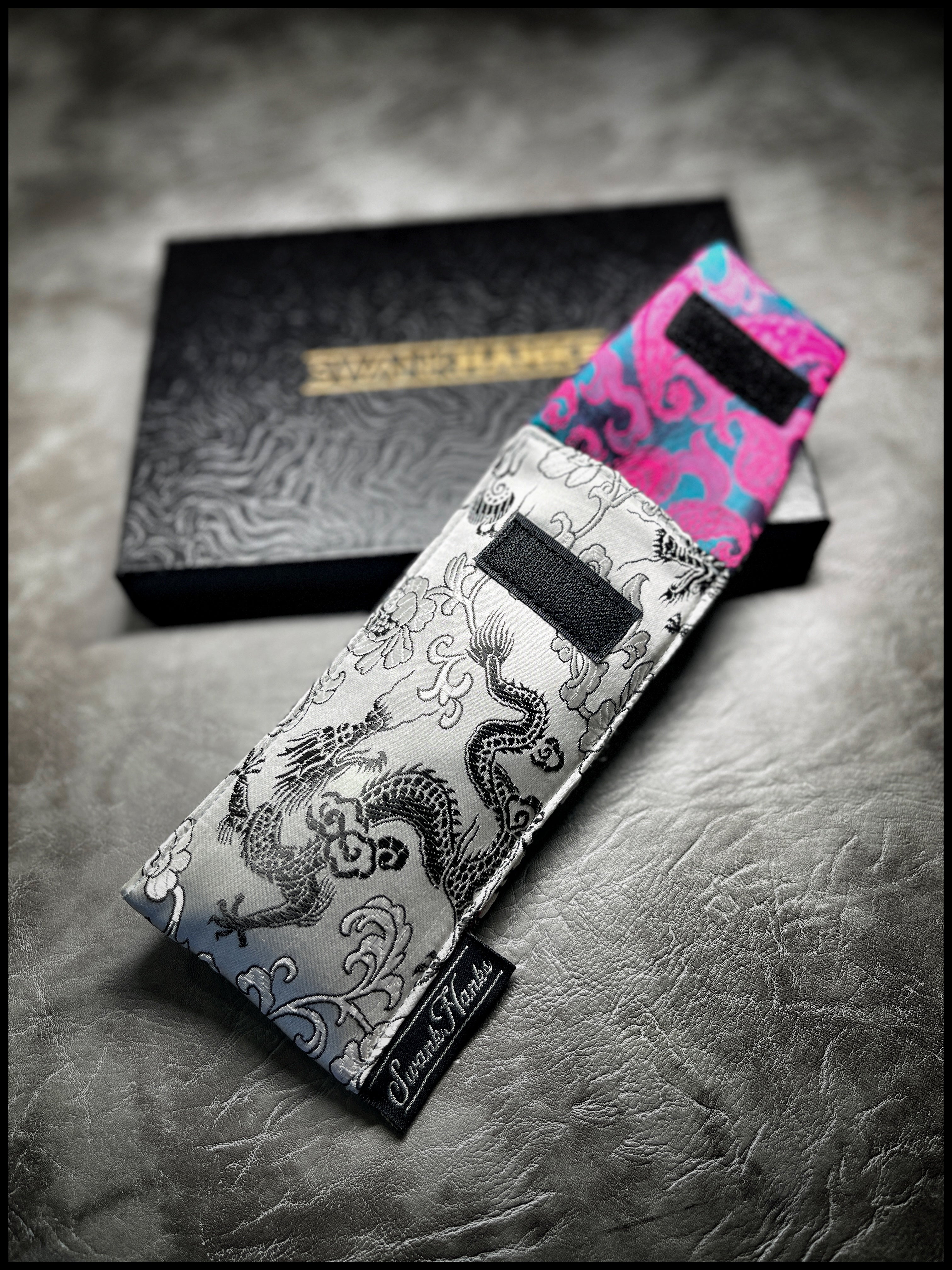 Satin Silver Dragon Silk/ Mulberry Color Shifting Silk Paisley