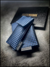 Tiny checkers blue/silver