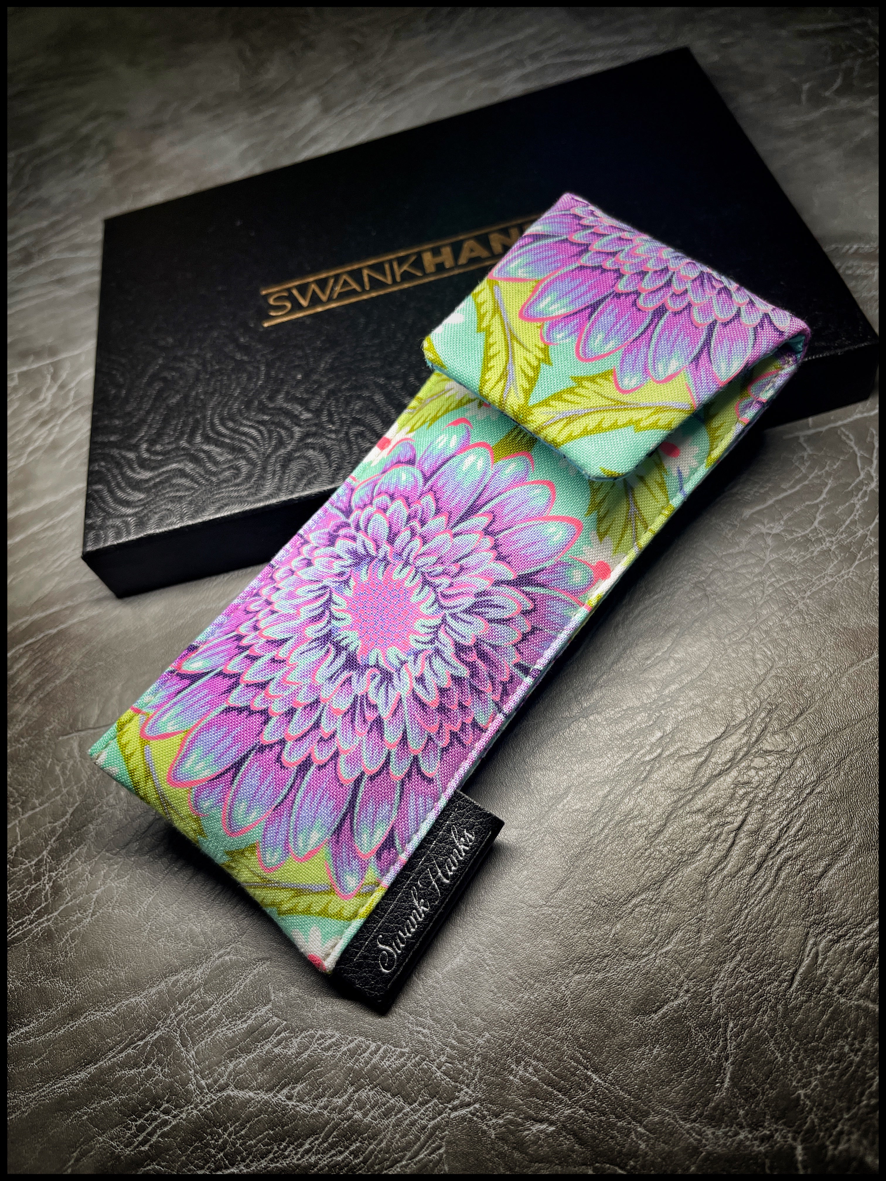 Neon Floral/Tiffany Blue Mosac Single Pouch