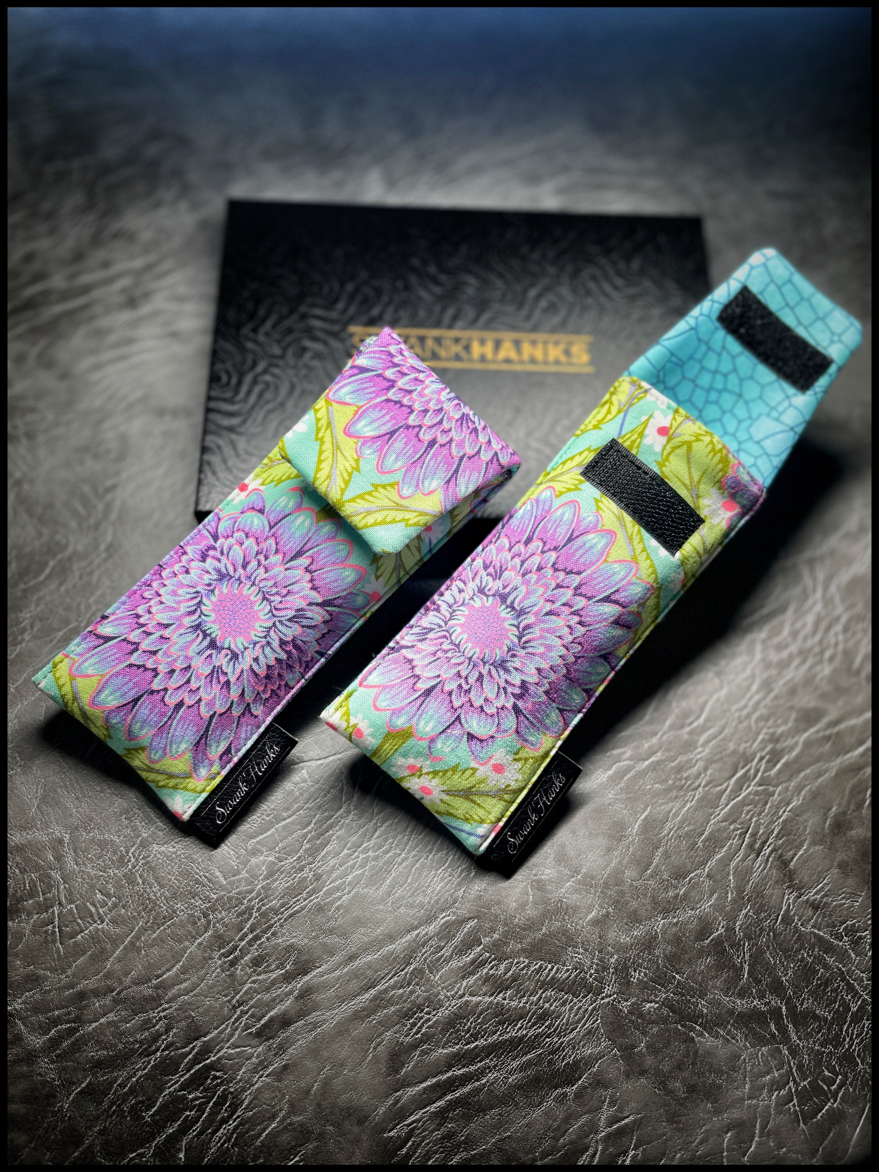 Neon Floral/Tiffany Blue Mosac Single Pouch