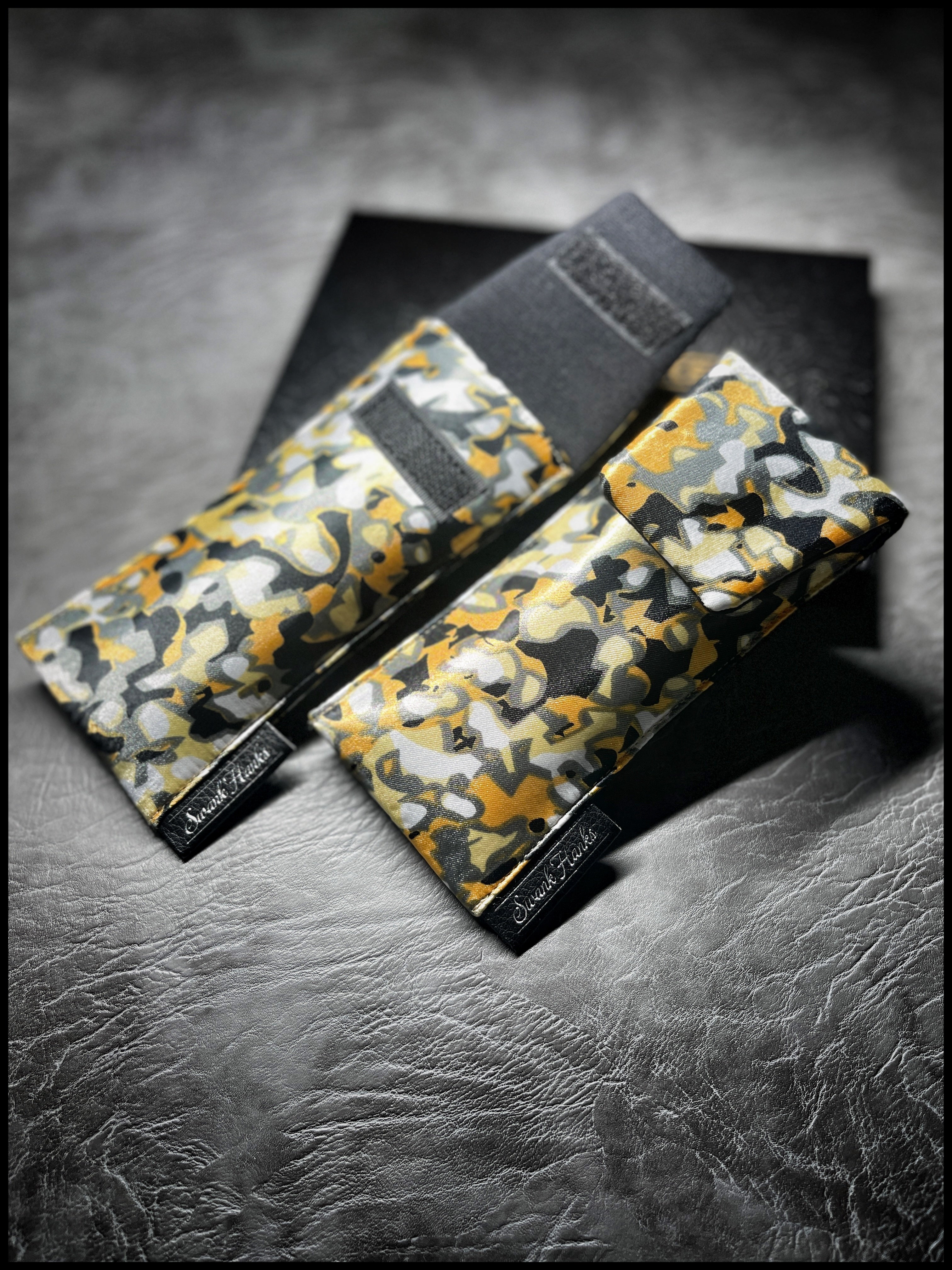 Yellow/Black Camo Silk/Dobby Cotton Single Pouch