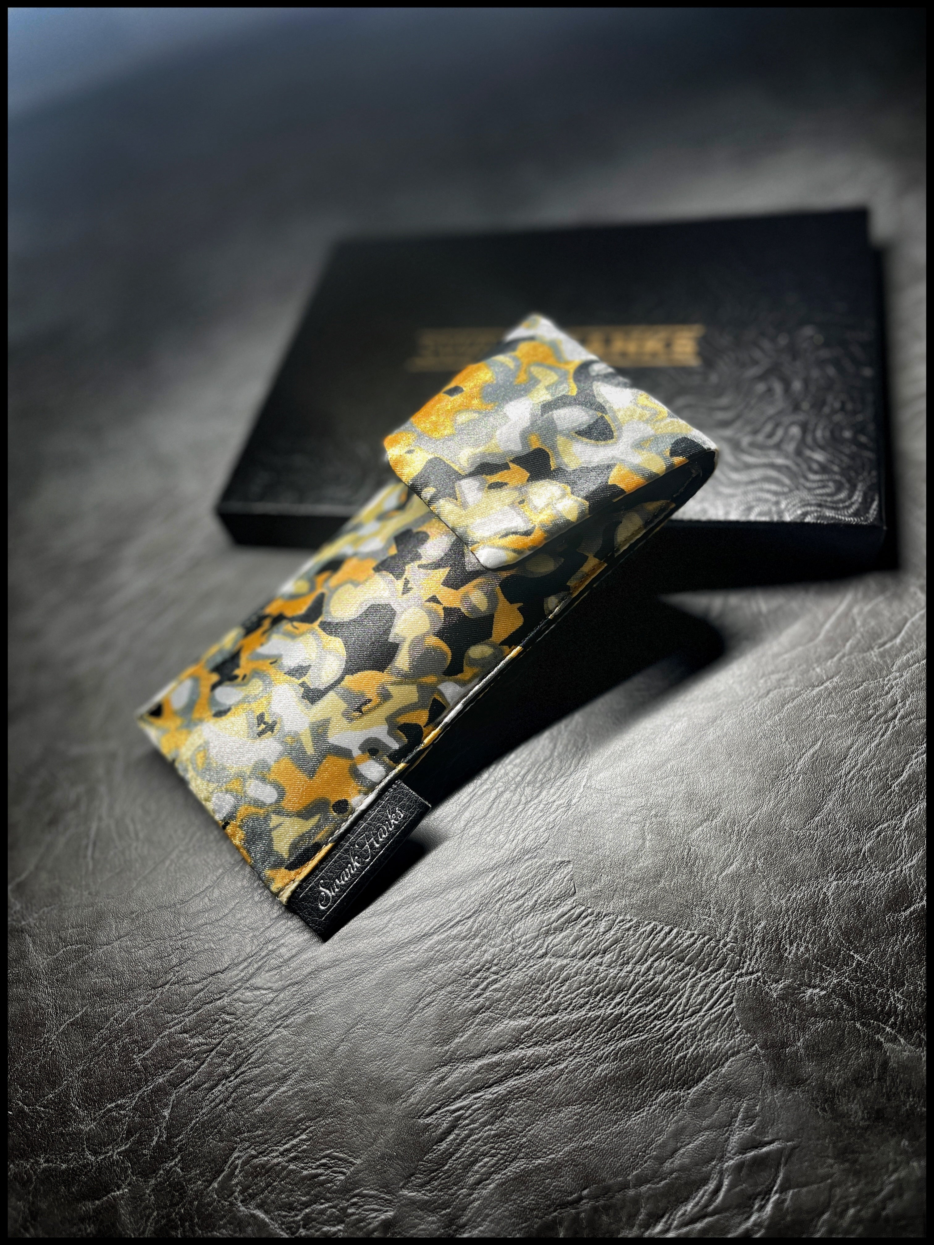 Yellow/Black Camo Silk/Dobby Cotton Single Pouch