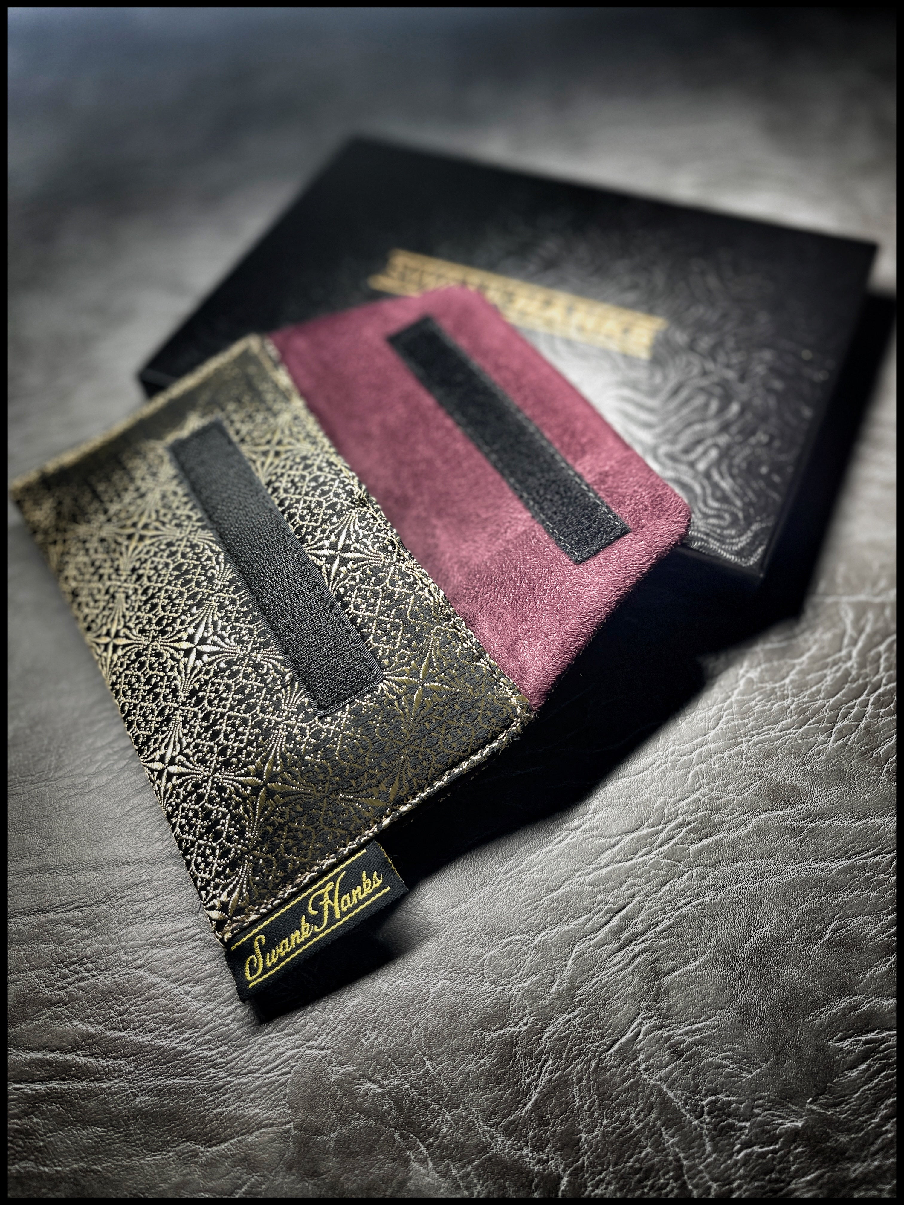 Heritage Gold/Burgundy Microsuede Single Pouch New Spec