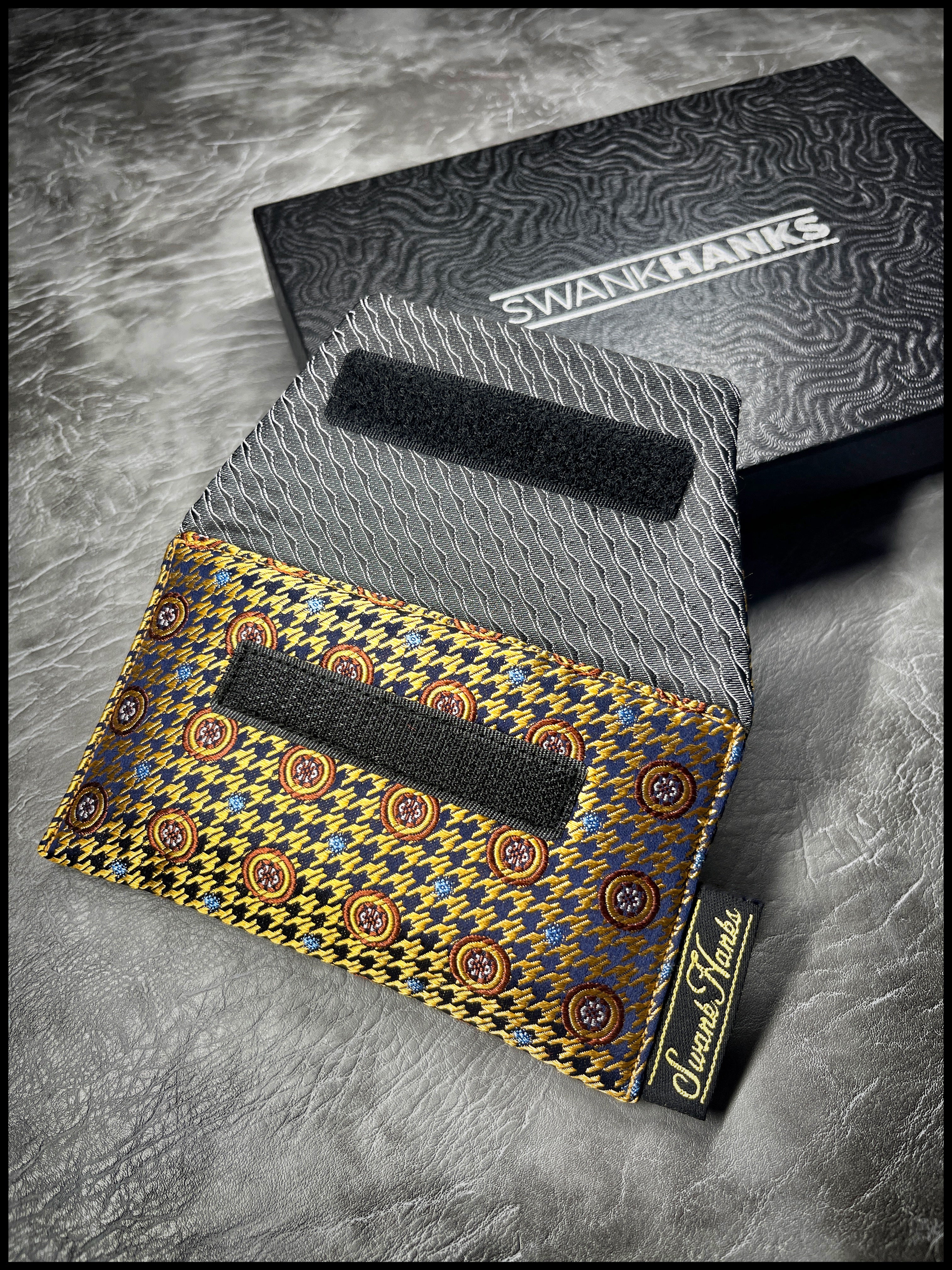 1-OFF New Spec Golden Houndstooth Single Pouch