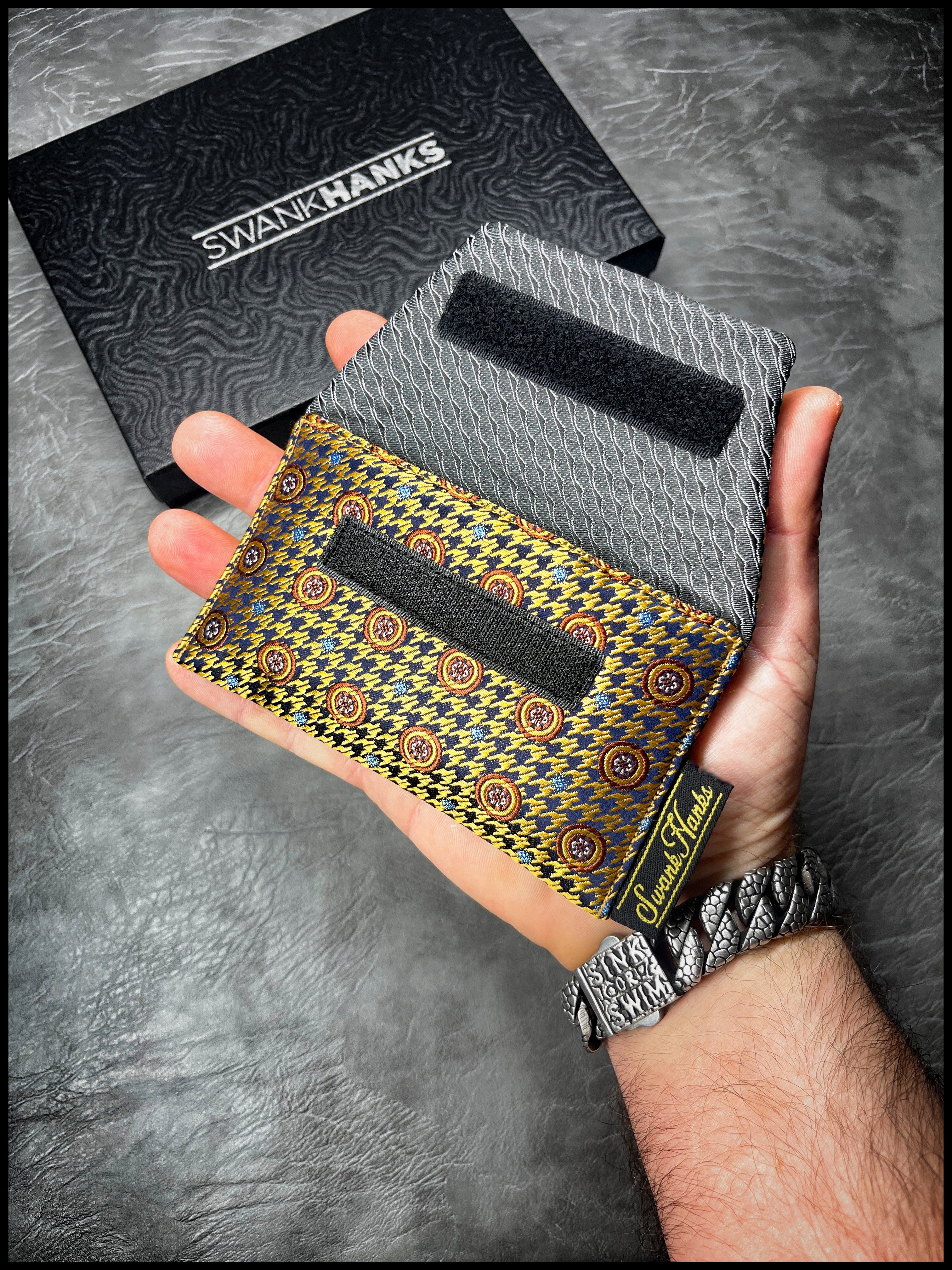1-OFF New Spec Golden Houndstooth Single Pouch