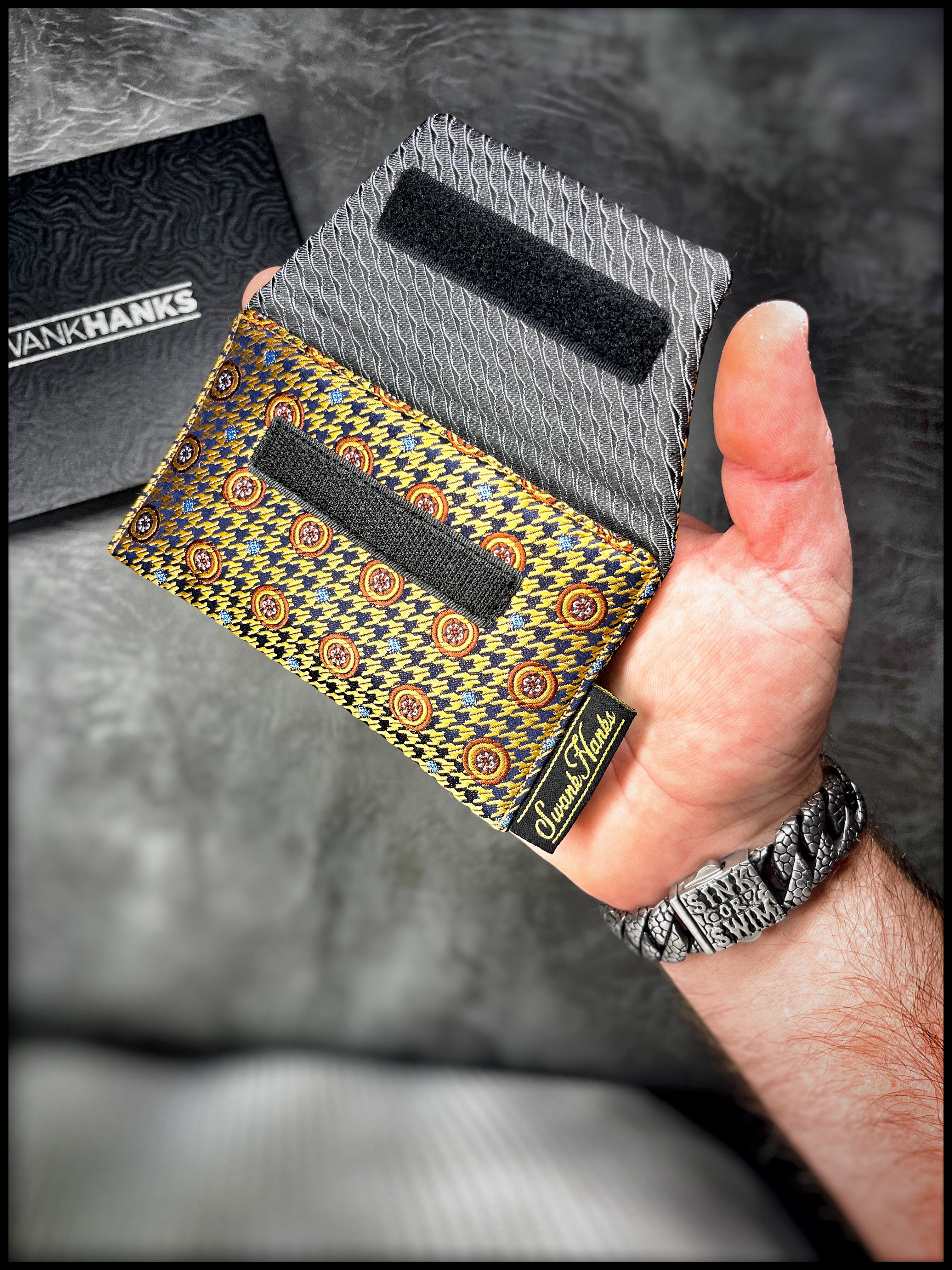 1-OFF New Spec Golden Houndstooth Single Pouch