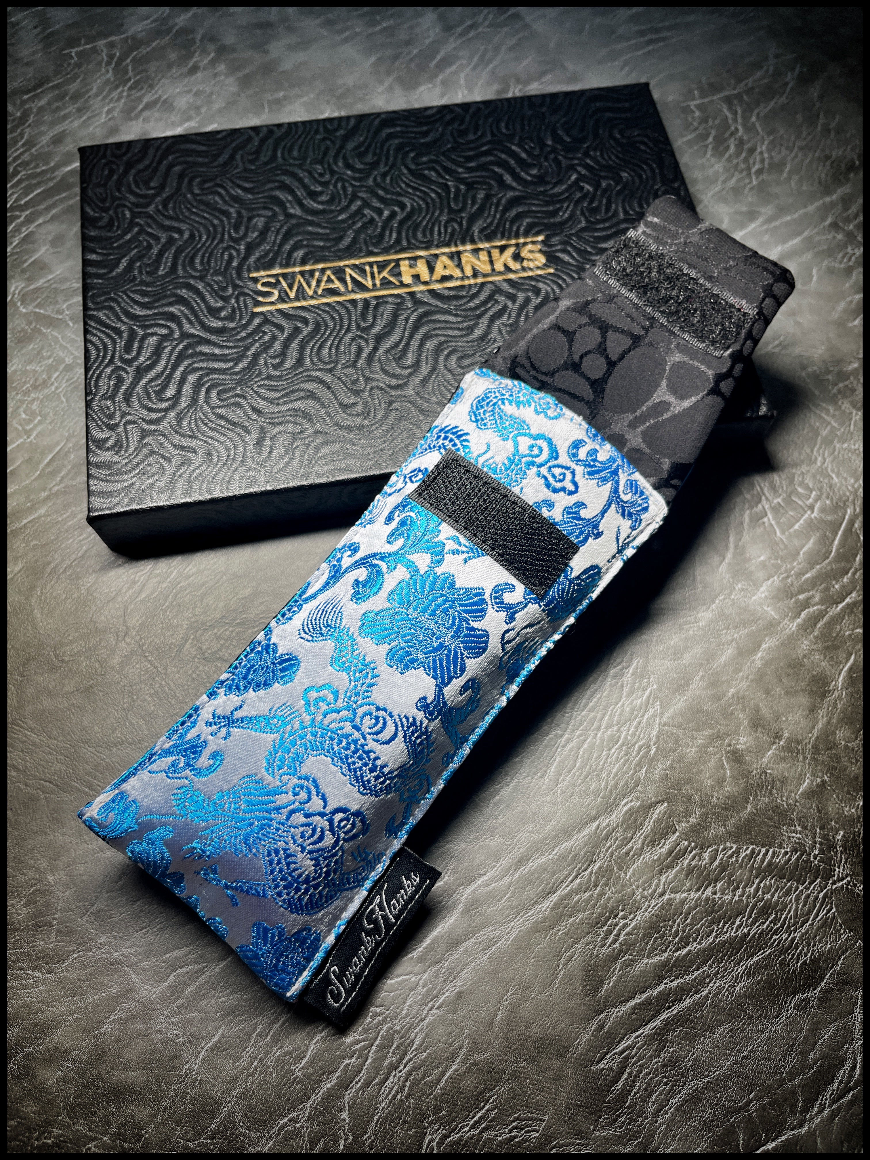 Silver/Blue Dragon Silk V2 Single Pouch