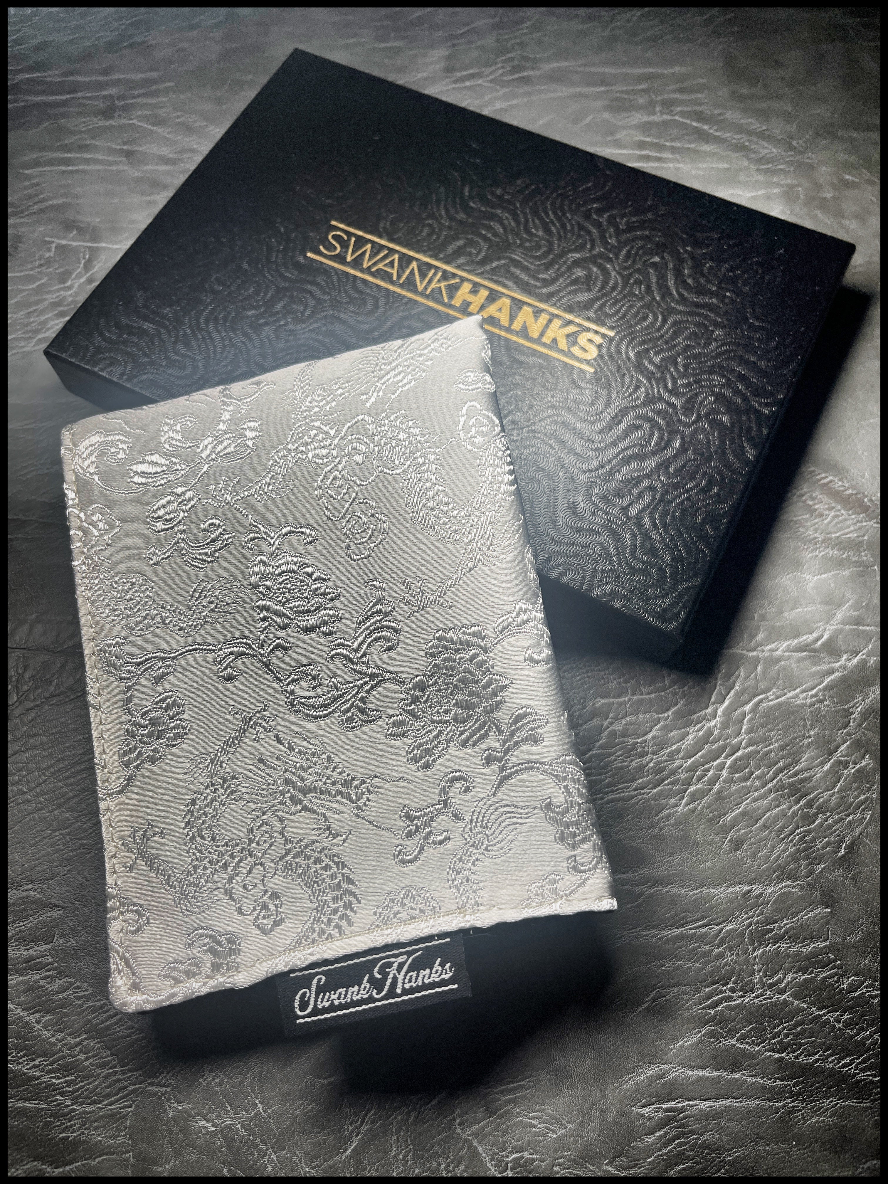 Satin White Dragon Silk/ Plum Microsuede Hanks