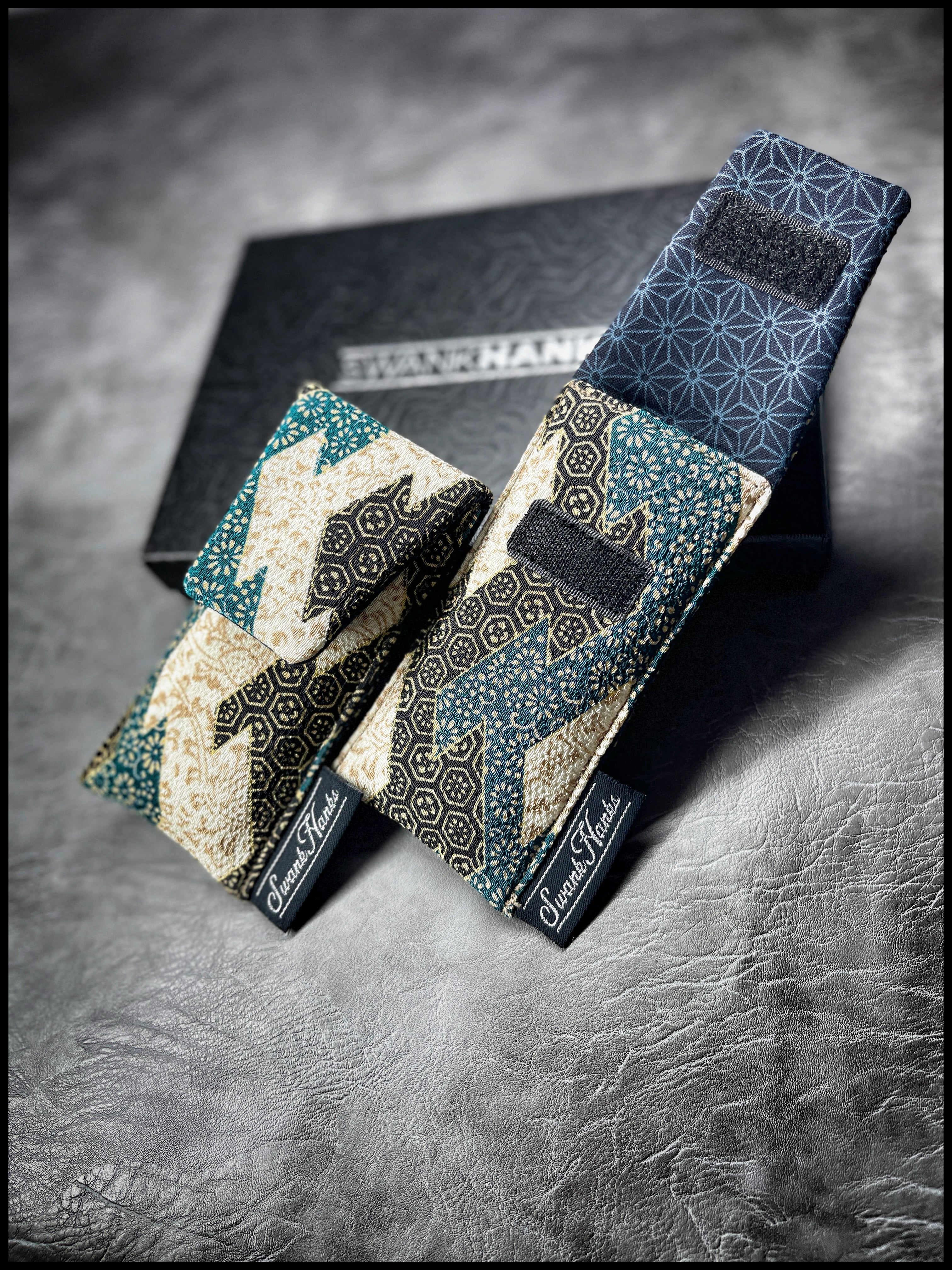 Japanese Silk Chiffon / Asanoha Mini Single Slot Pouch