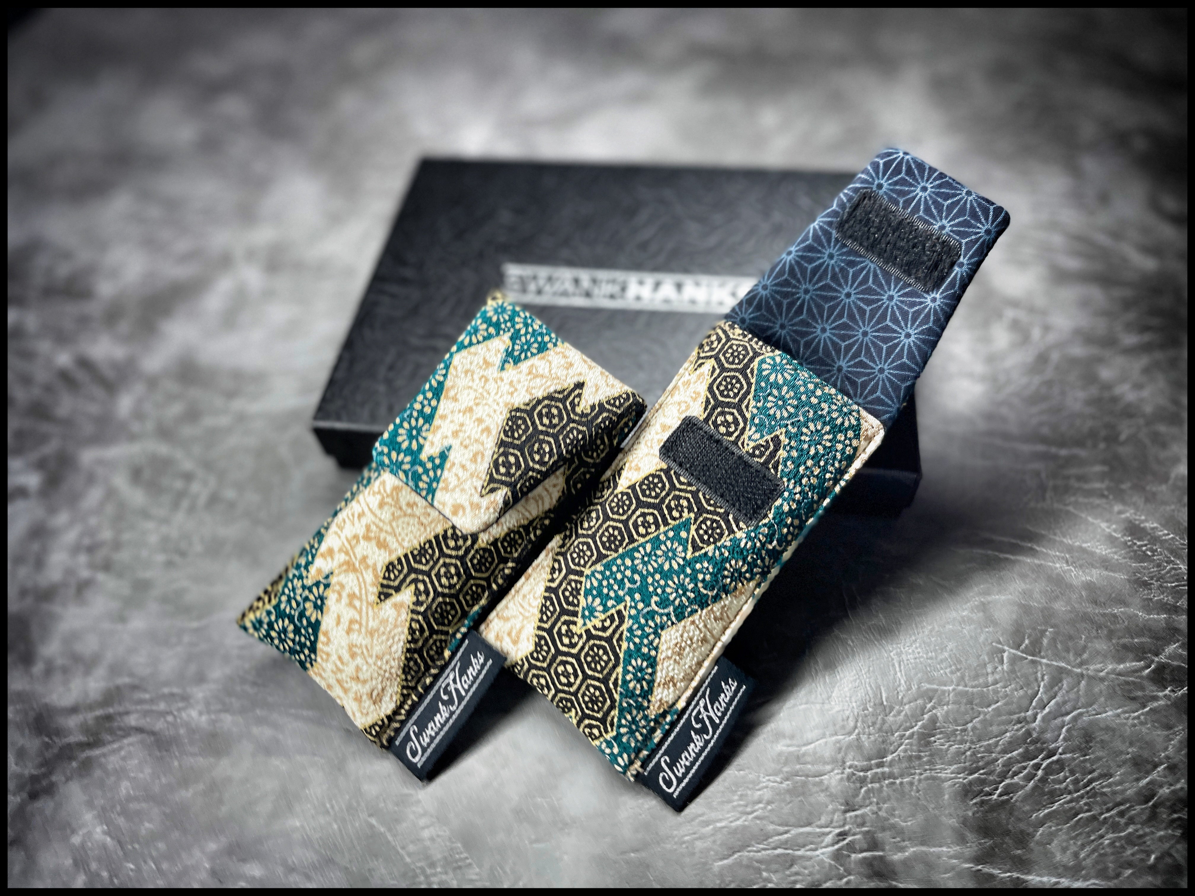 Japanese Silk Chiffon / Asanoha Mini Single Slot Pouch