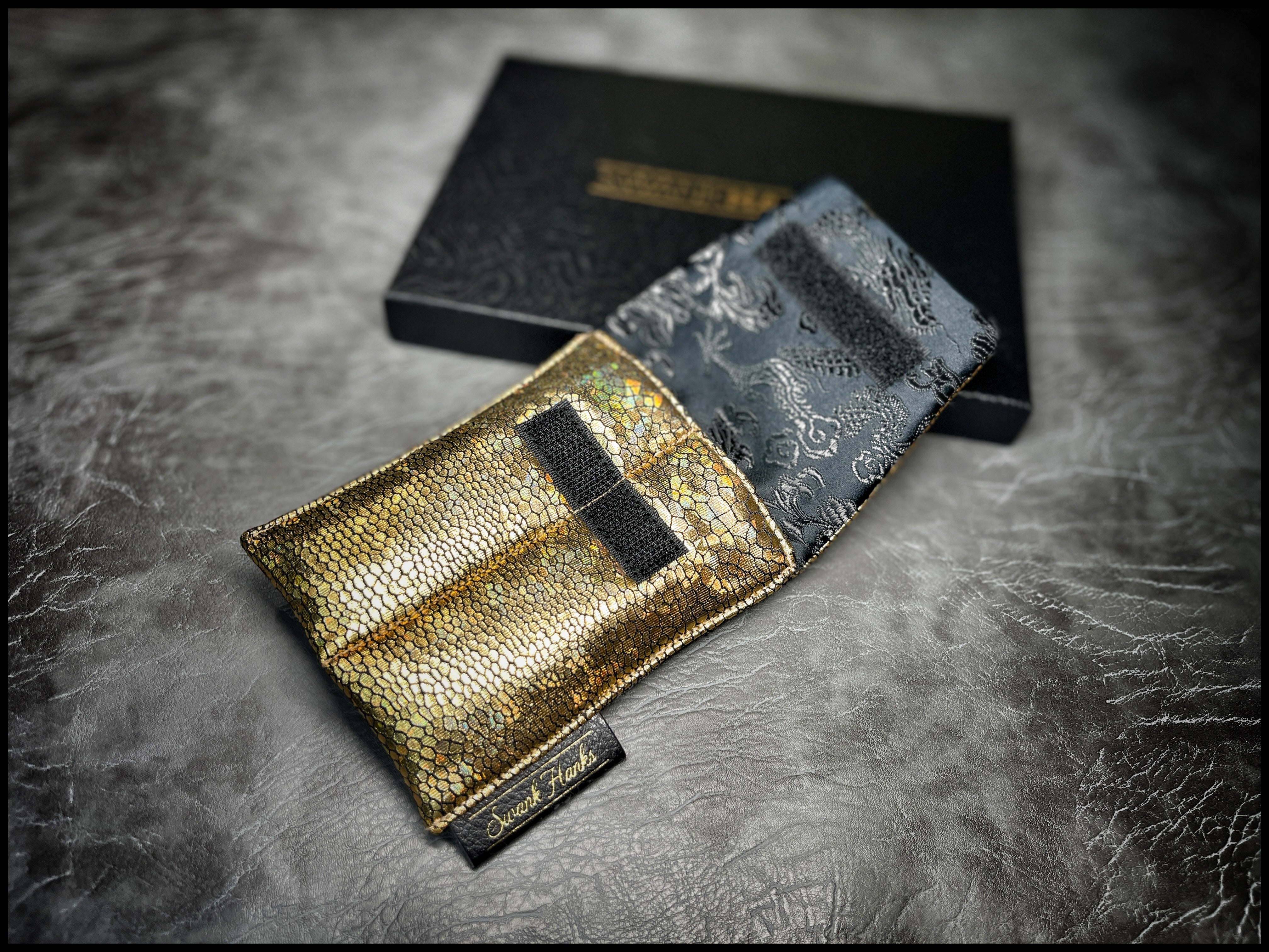 Uv Gold Dragonscale/ Murdered Out Dragon Silk Mini Double-Slot