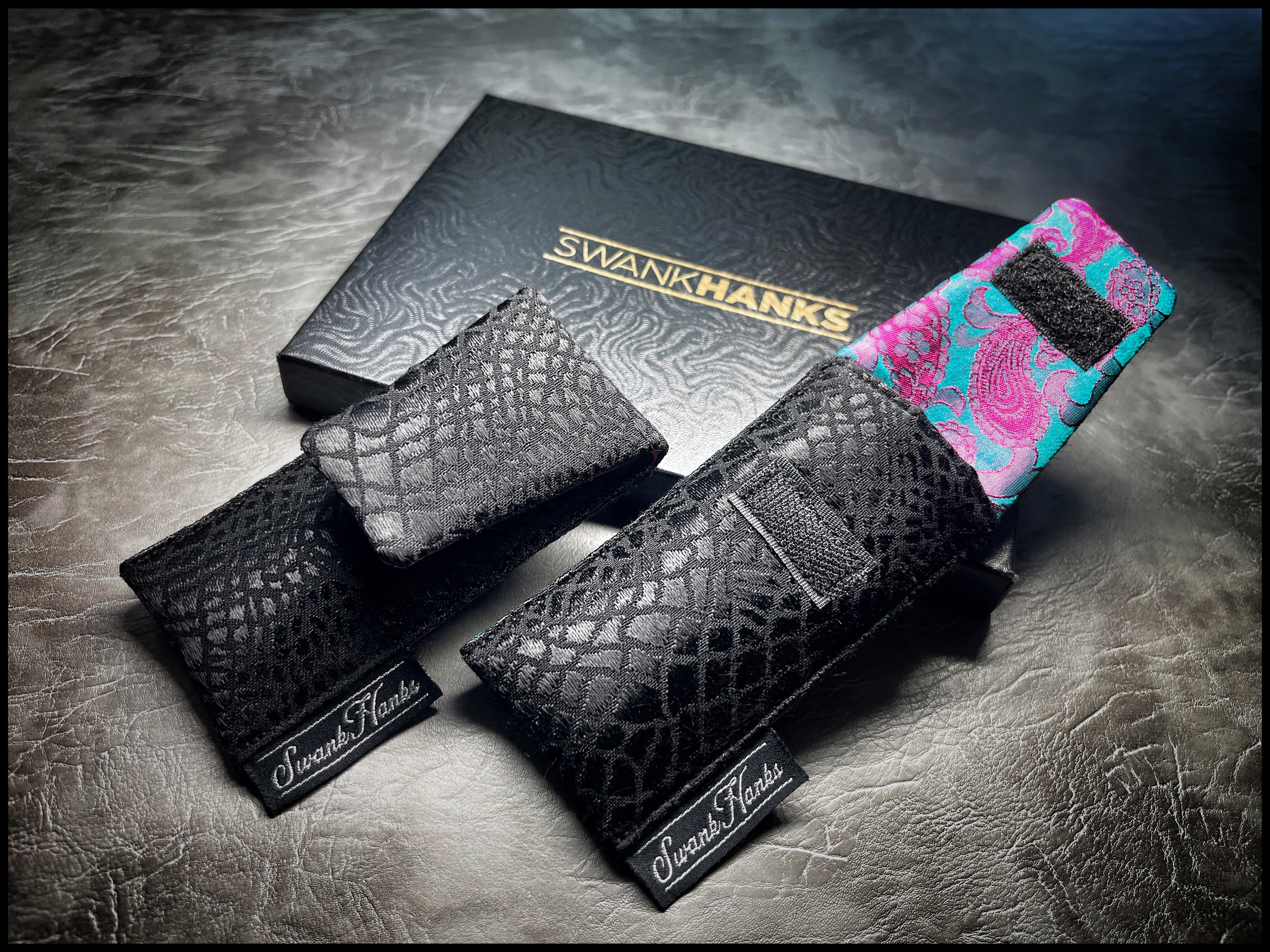 Black Silk Cashmere Dragon Silk Mini Single Pouch