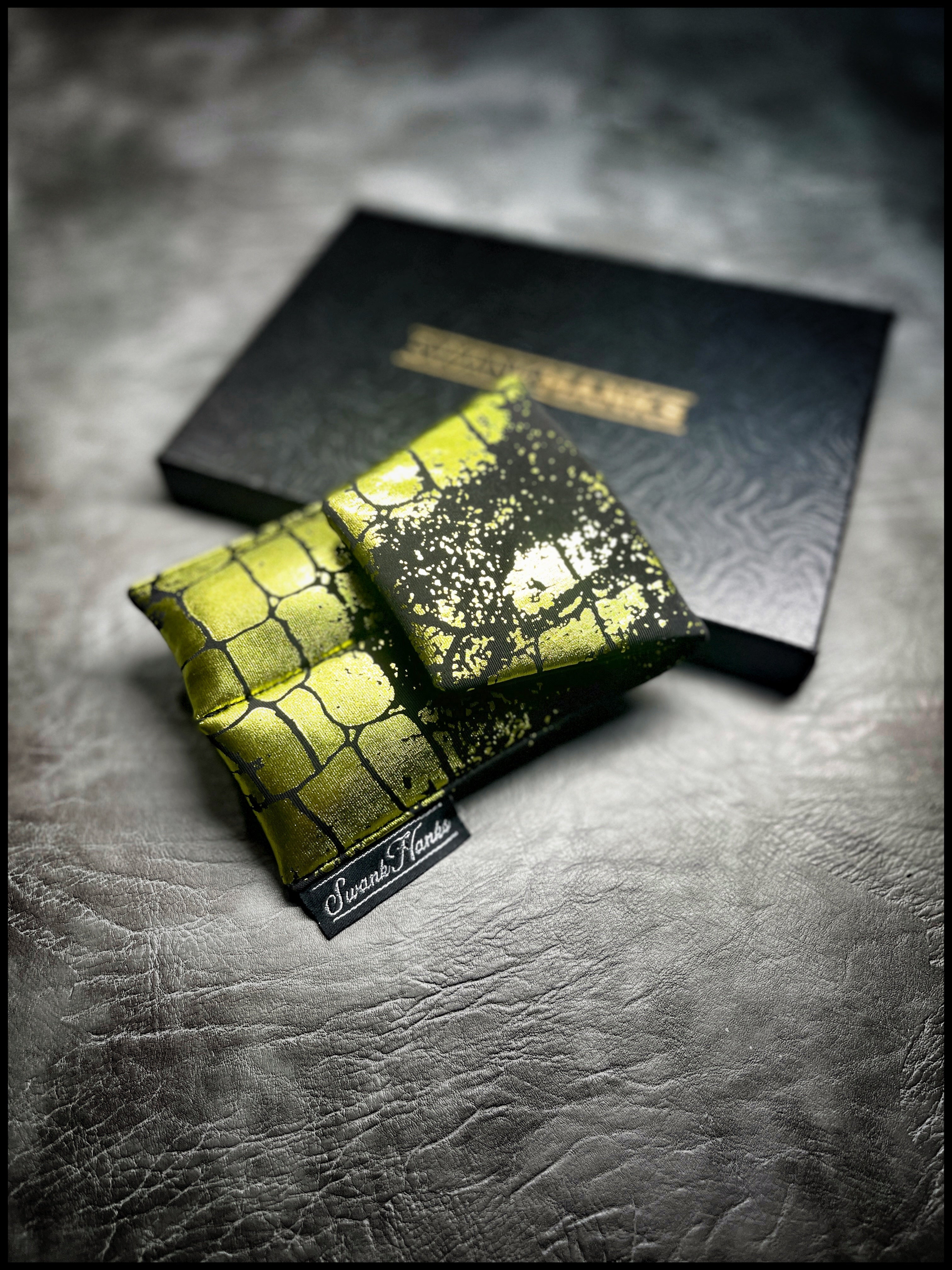 UV Gold Dragonscale Mini Double Slot Pouch