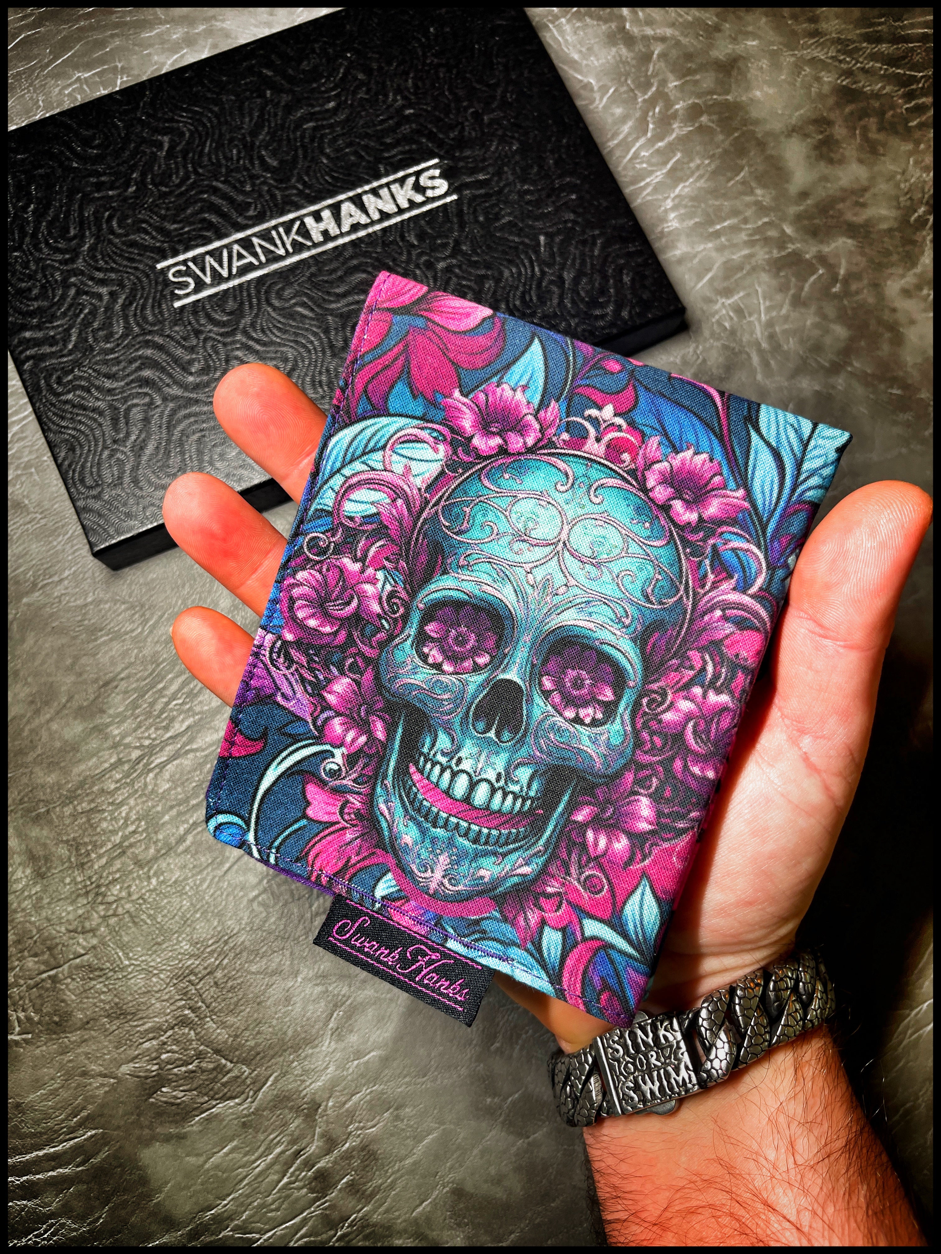Blurple Floral Skulls V2