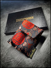1-OFF Oriental Silk V3/Gunmetal Satin Silk Double-Slot Pouch