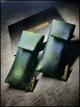 Green/Blue SayagatacColor Shifting Mulberry Silk Single Pouch