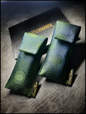 Green/Blue SayagatacColor Shifting Mulberry Silk Single Pouch