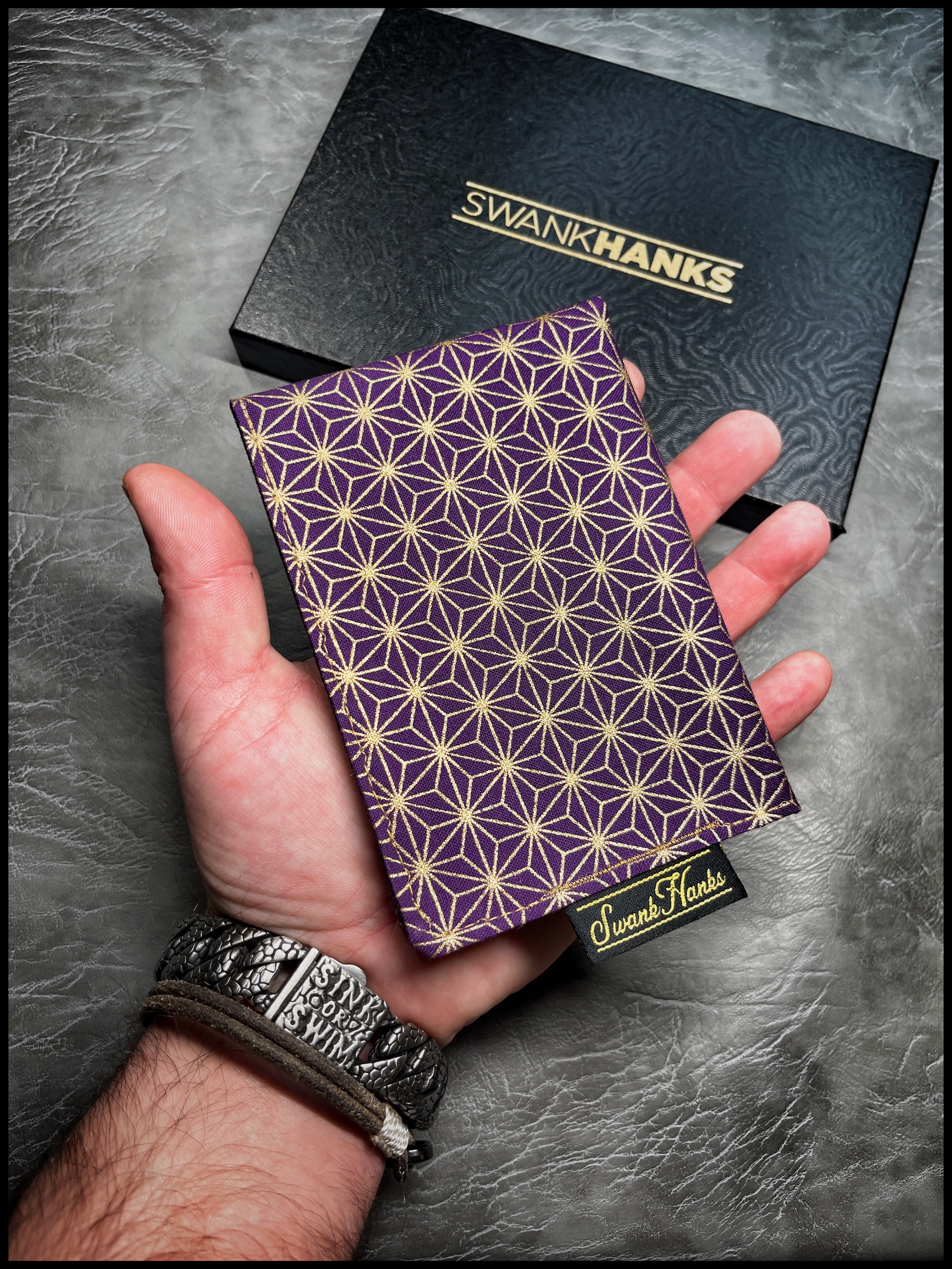 Japanese Asanoha Purp/Gold Mini Hanks