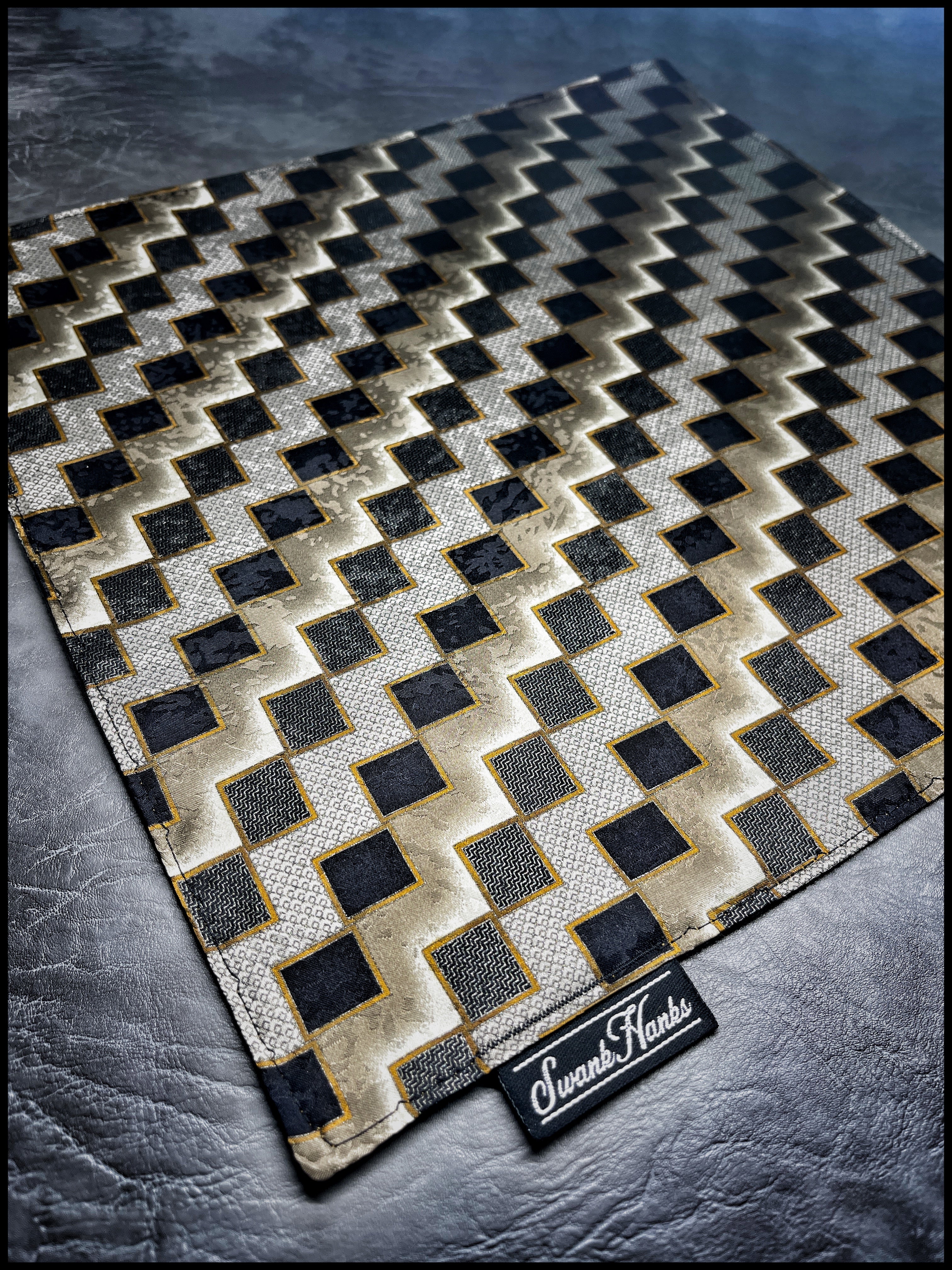 Royal Metallic Checker Silk