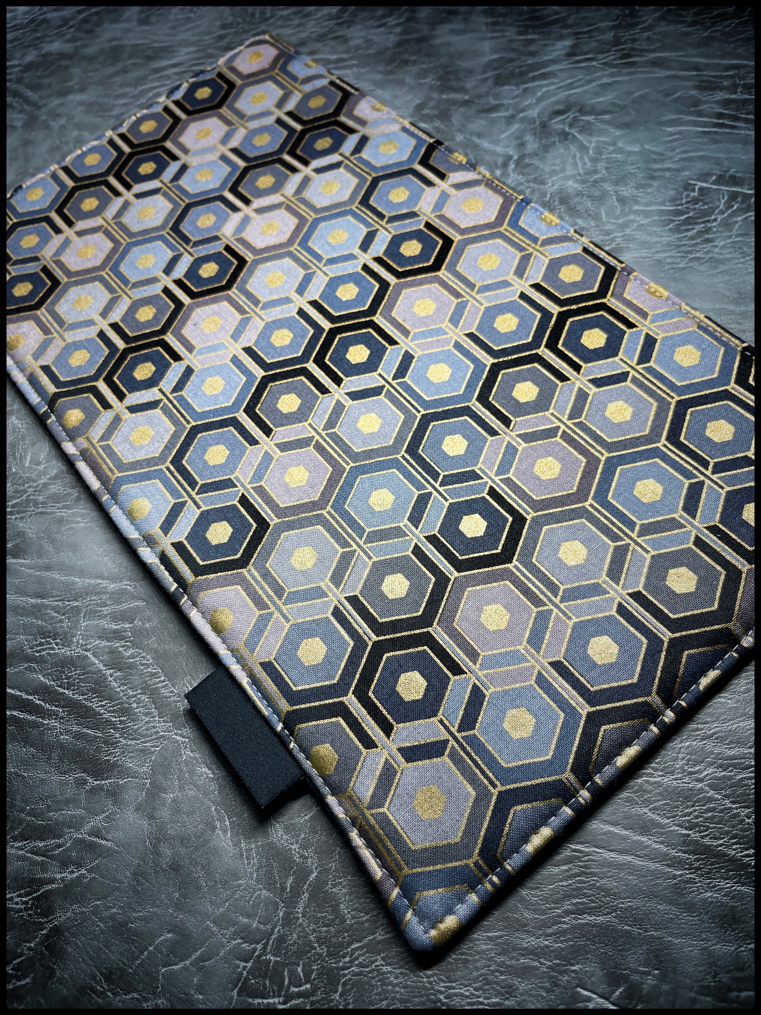 Teal Japanese Calligraphy Silk Display Mat