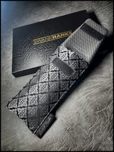 Twilight Silver Silk Brocade/Satin Gunmetal Single Pouch