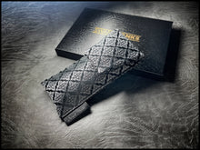 Twilight Silver Silk Brocade/Satin Gunmetal Single Pouch