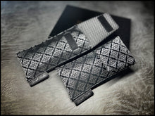 Twilight Silver Silk Brocade/Satin Gunmetal Single Pouch