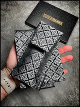Twilight Silver Silk Brocade/Satin Gunmetal Single Pouch
