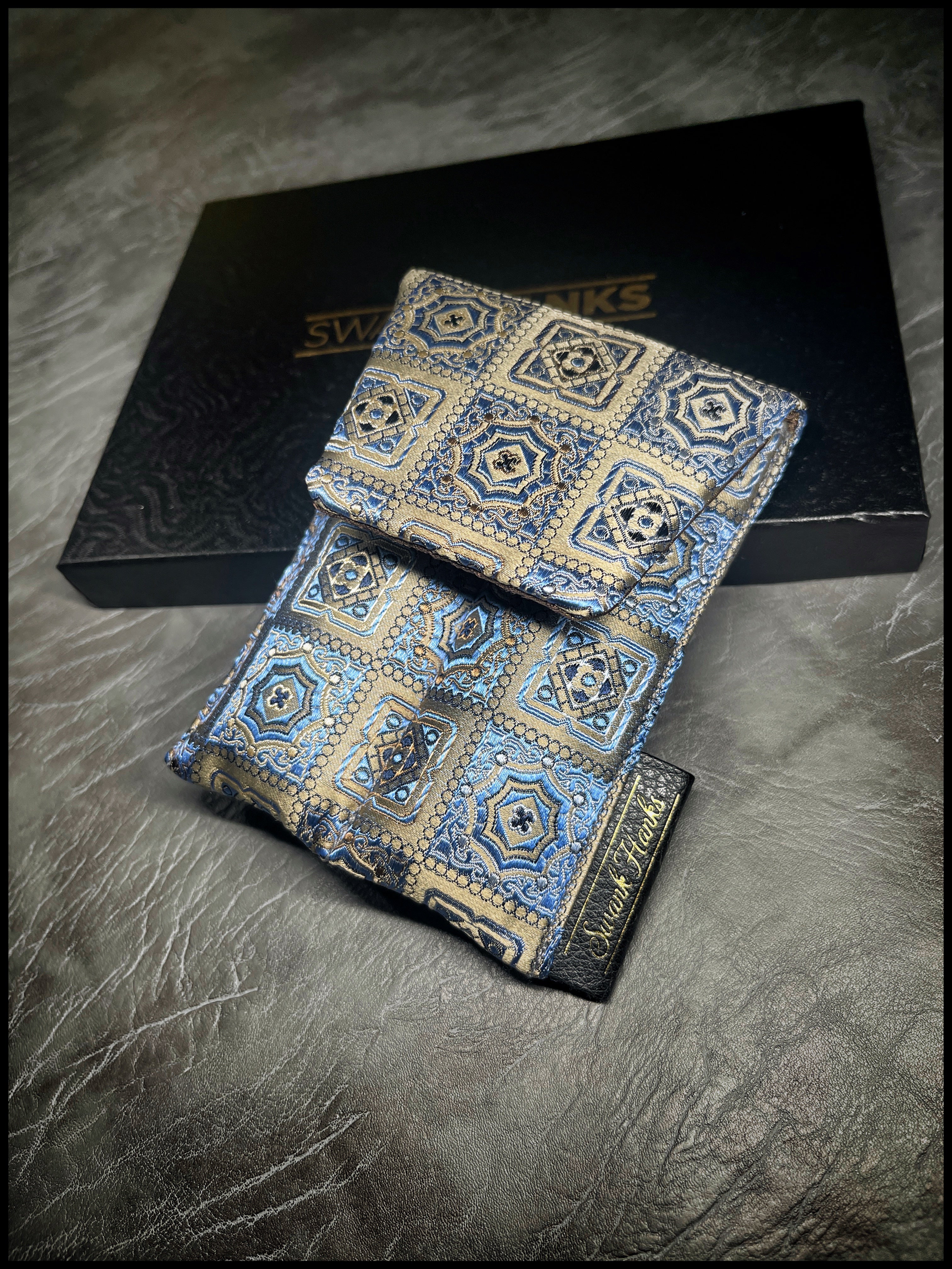 Royal Mosaic Silk Mini Double Slot Pouch