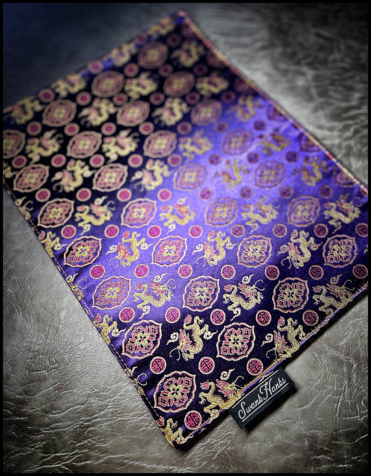 1-OFF Purple Japanese Dragon Silk