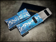 Silver/Blue Dragonsilk Single Pouch