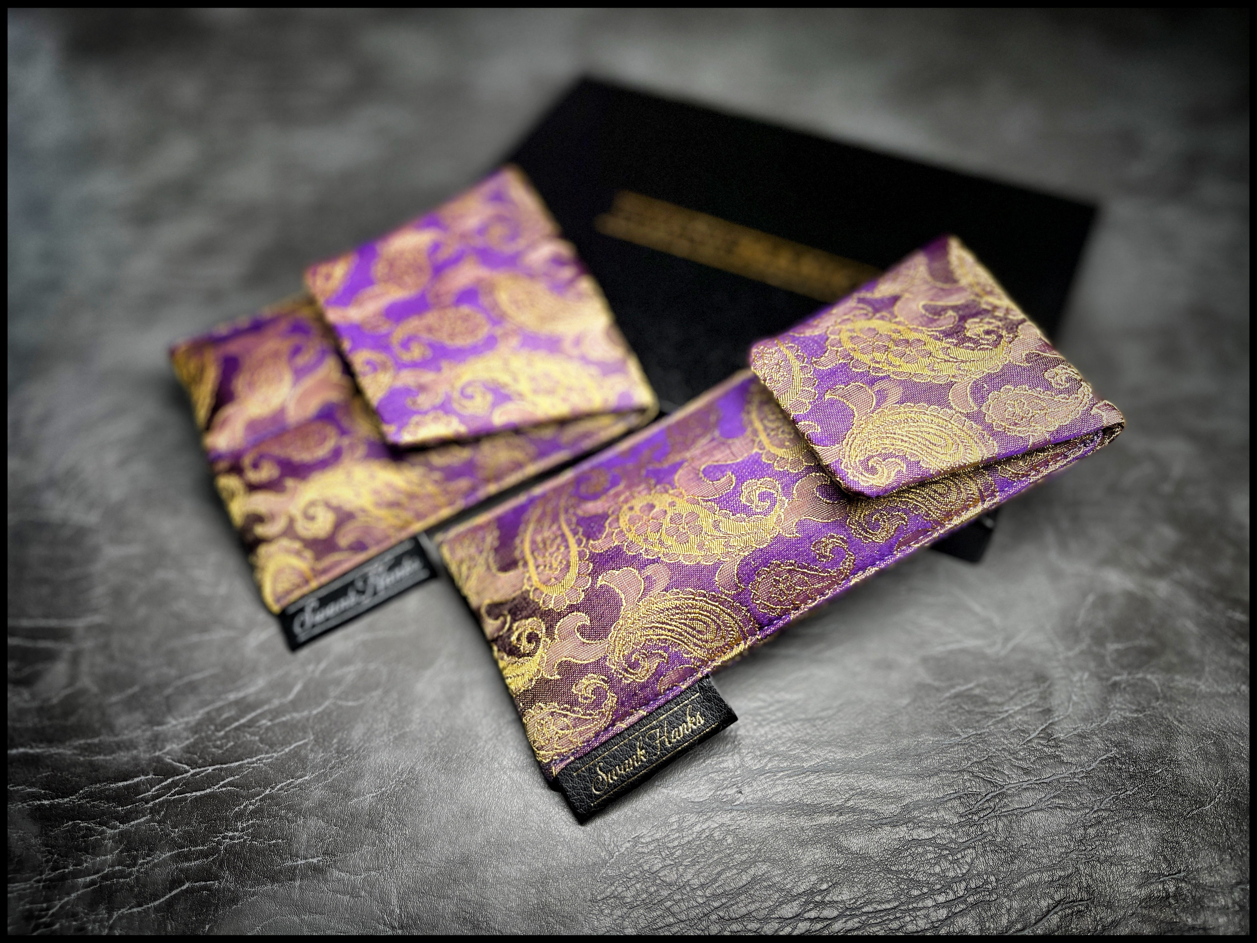 Mulberry V3 Color Shifting Silk Paisley / Gold Houndstooth Silk Single Pouch