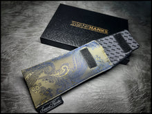 Mulberry Color Shifting Gold/ Blue Silk Jacquard Single Pouch