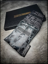 1-OFF Murdered Out Dragon Silk / Satin Black Dragonscale Silk Mini Double Slot Pouch