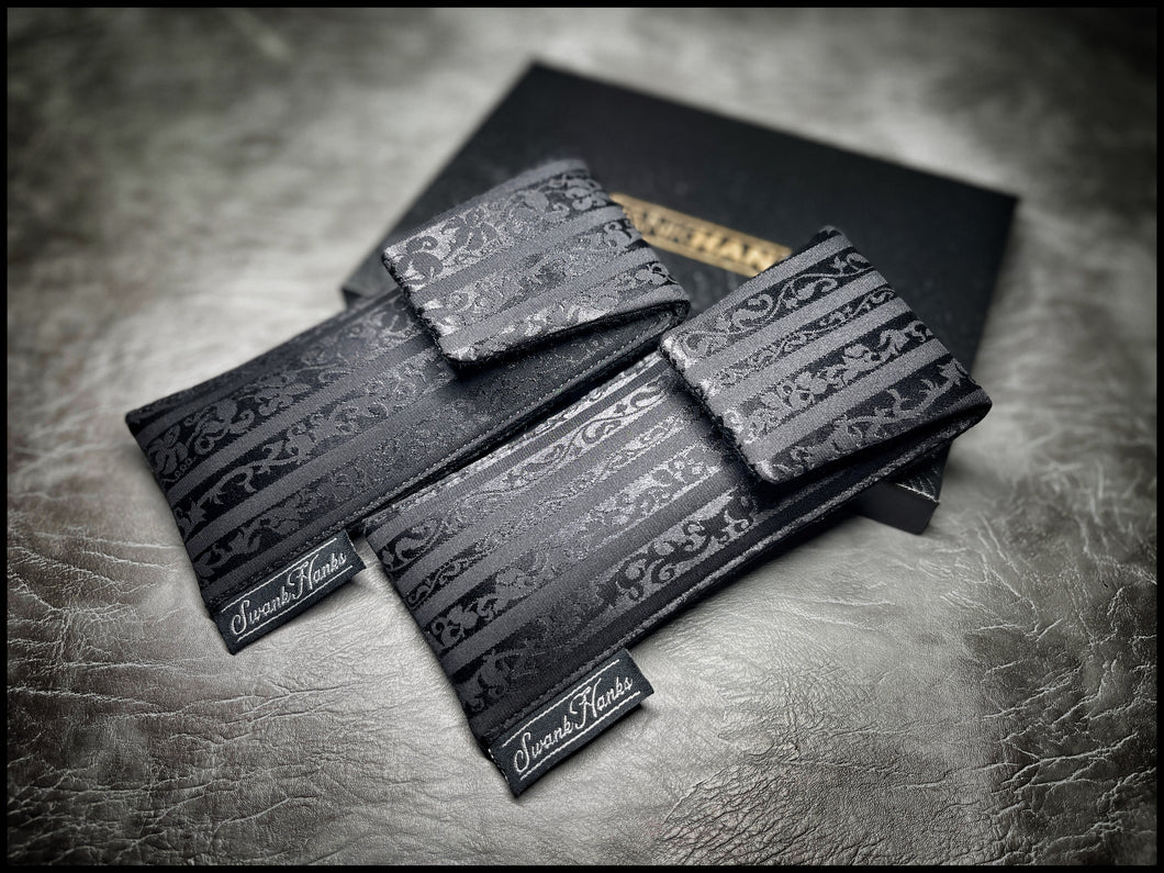 Black Silk Charmeuse Single Pouch