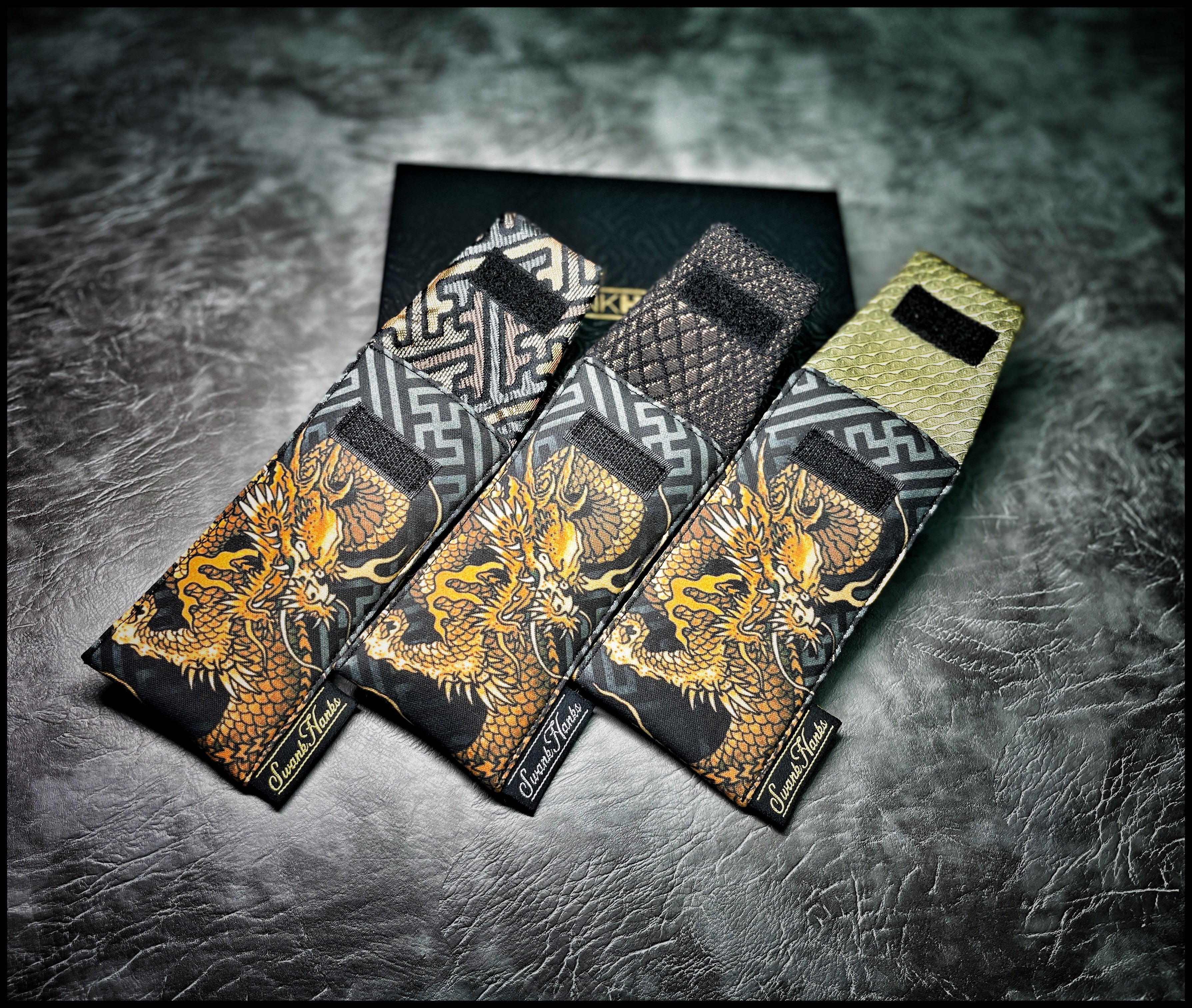 Sayagata Dragon V3/ Satin Gold Silk Single Pouch