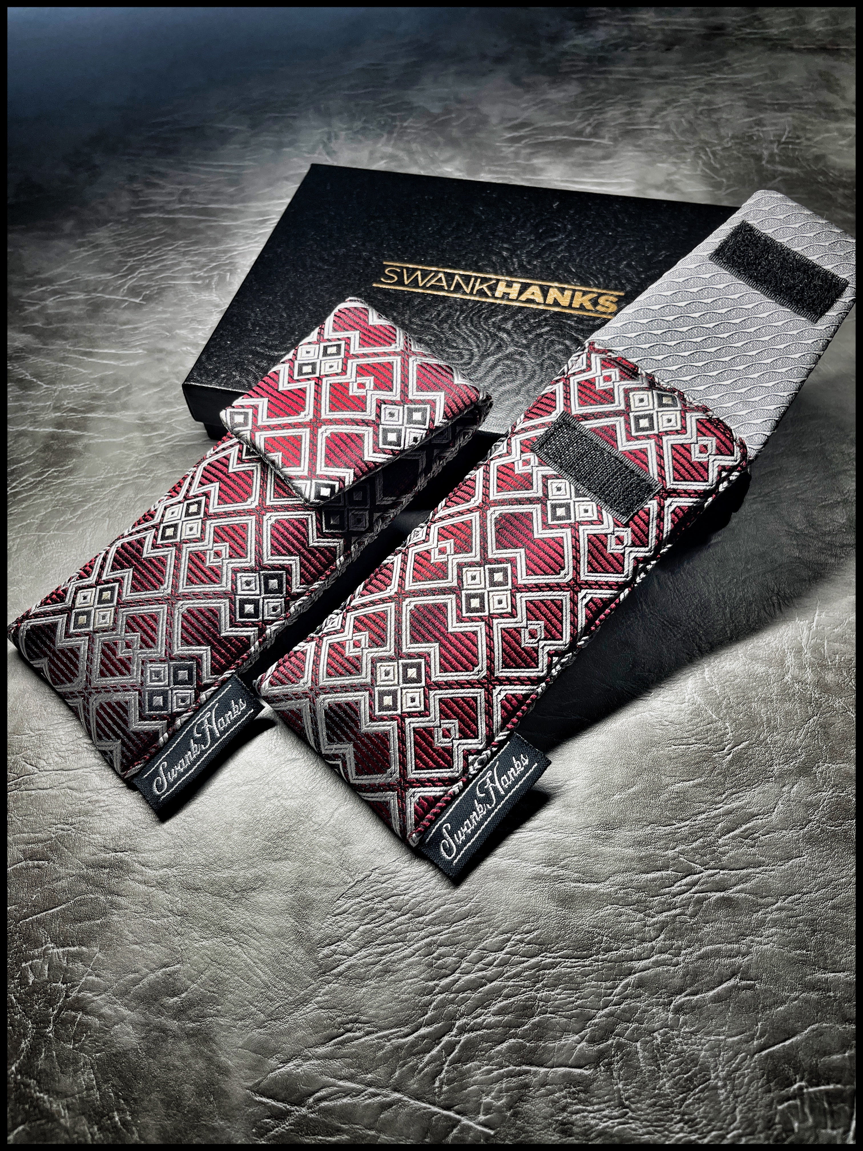 Red/Silver Gates Pinstripe Single Pouch