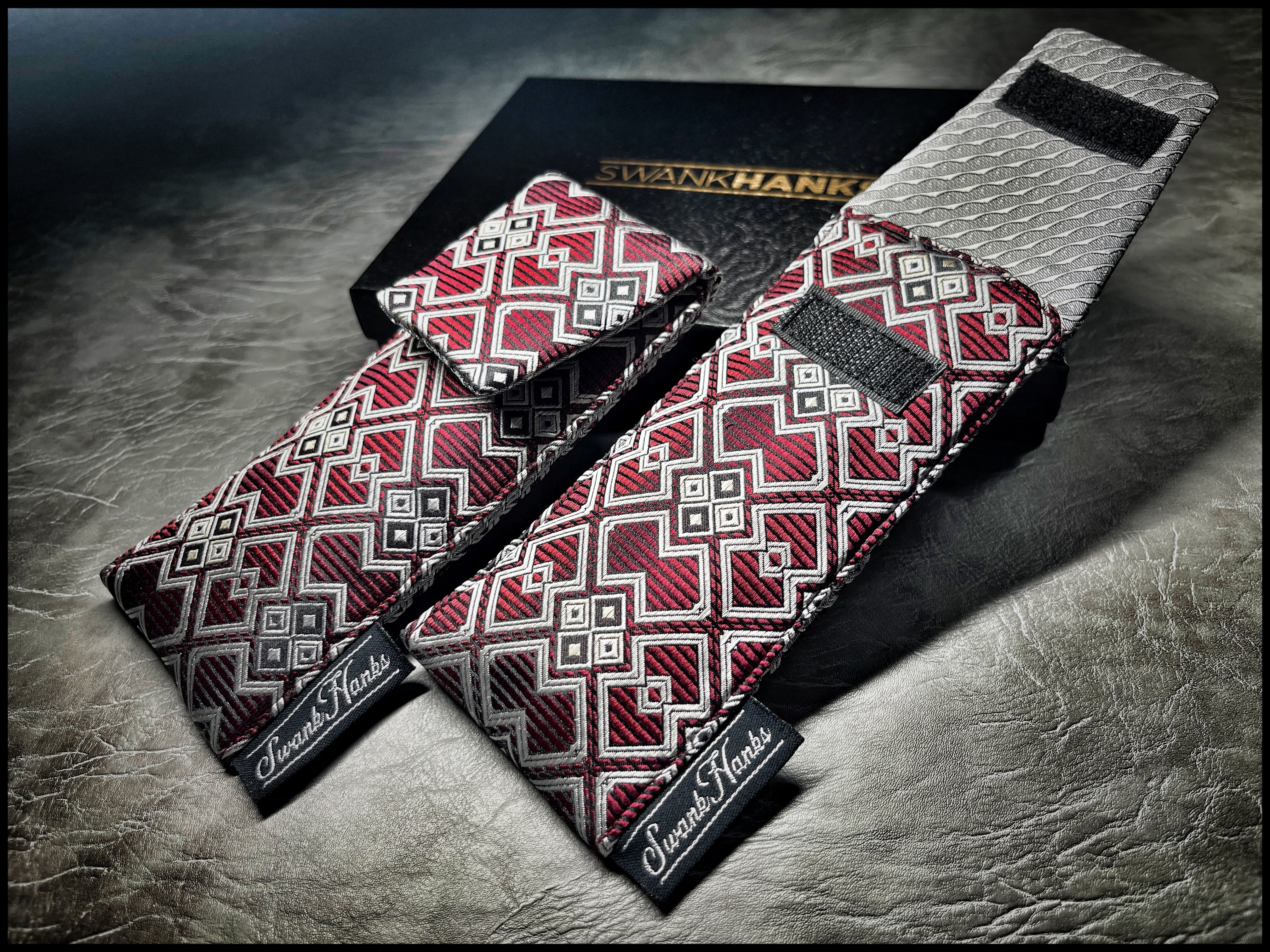 Red/Silver Gates Pinstripe Single Pouch