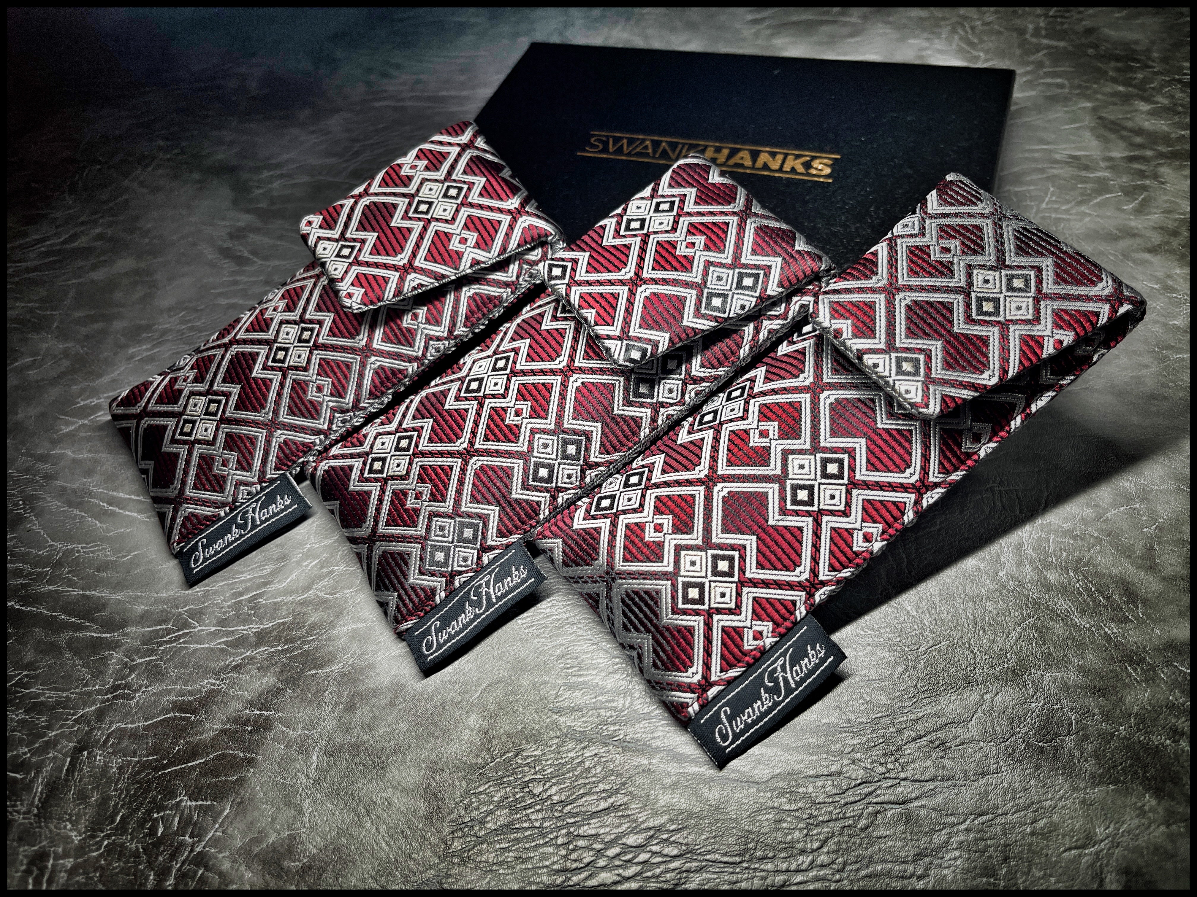Red/Silver Gates Pinstripe Single Pouch