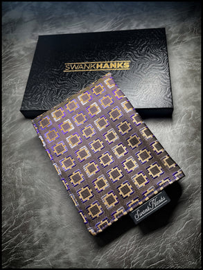 Inverse Geo Purp/Gold Hanks