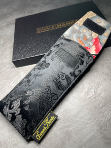 (Two-Off) Murdered Out Dragon Silk/ Foo Dog Single Pouch
