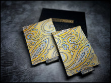 A1 Silk Chiffon Gold Paisley