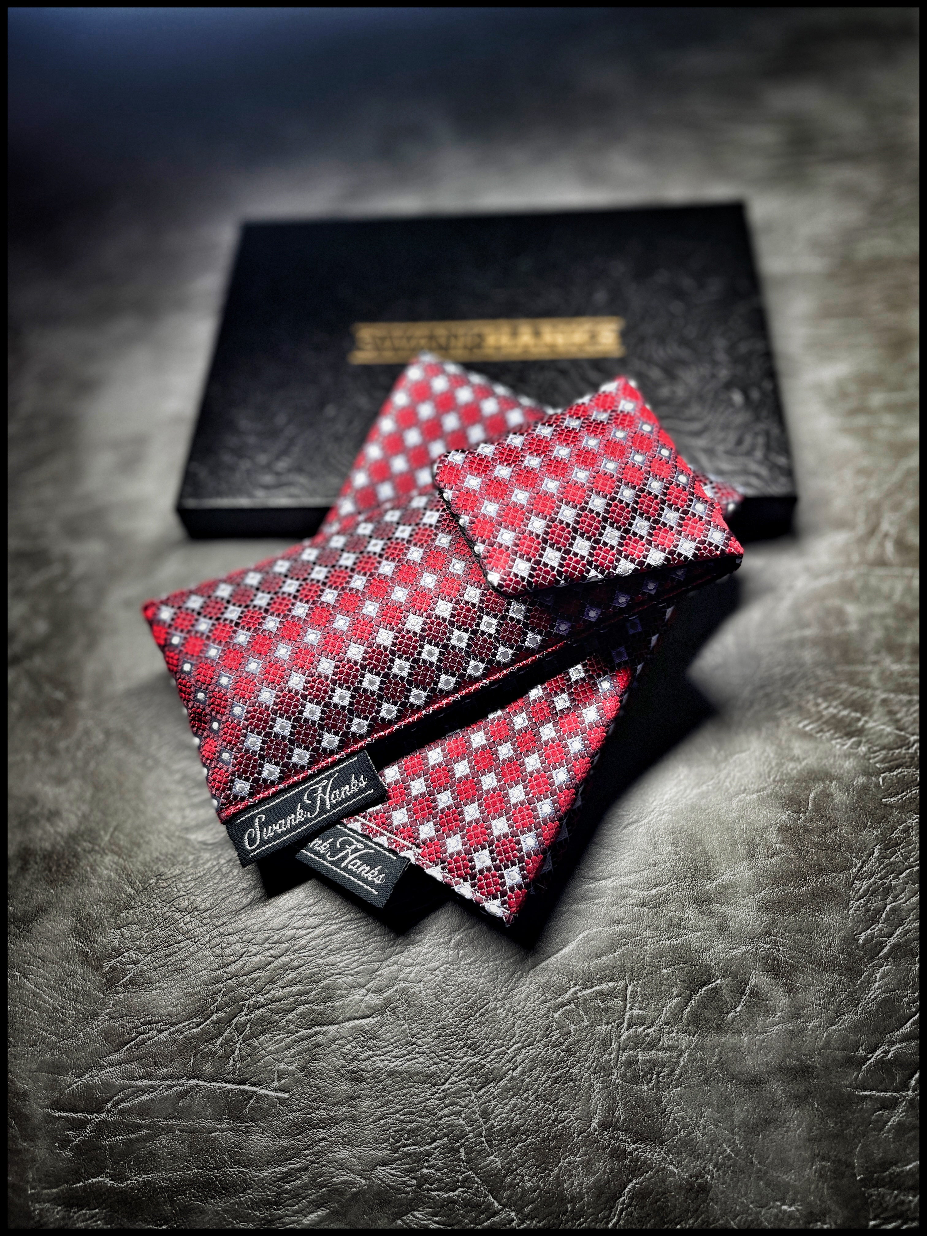 Micro Diamond Red/Silver Silk Hanks