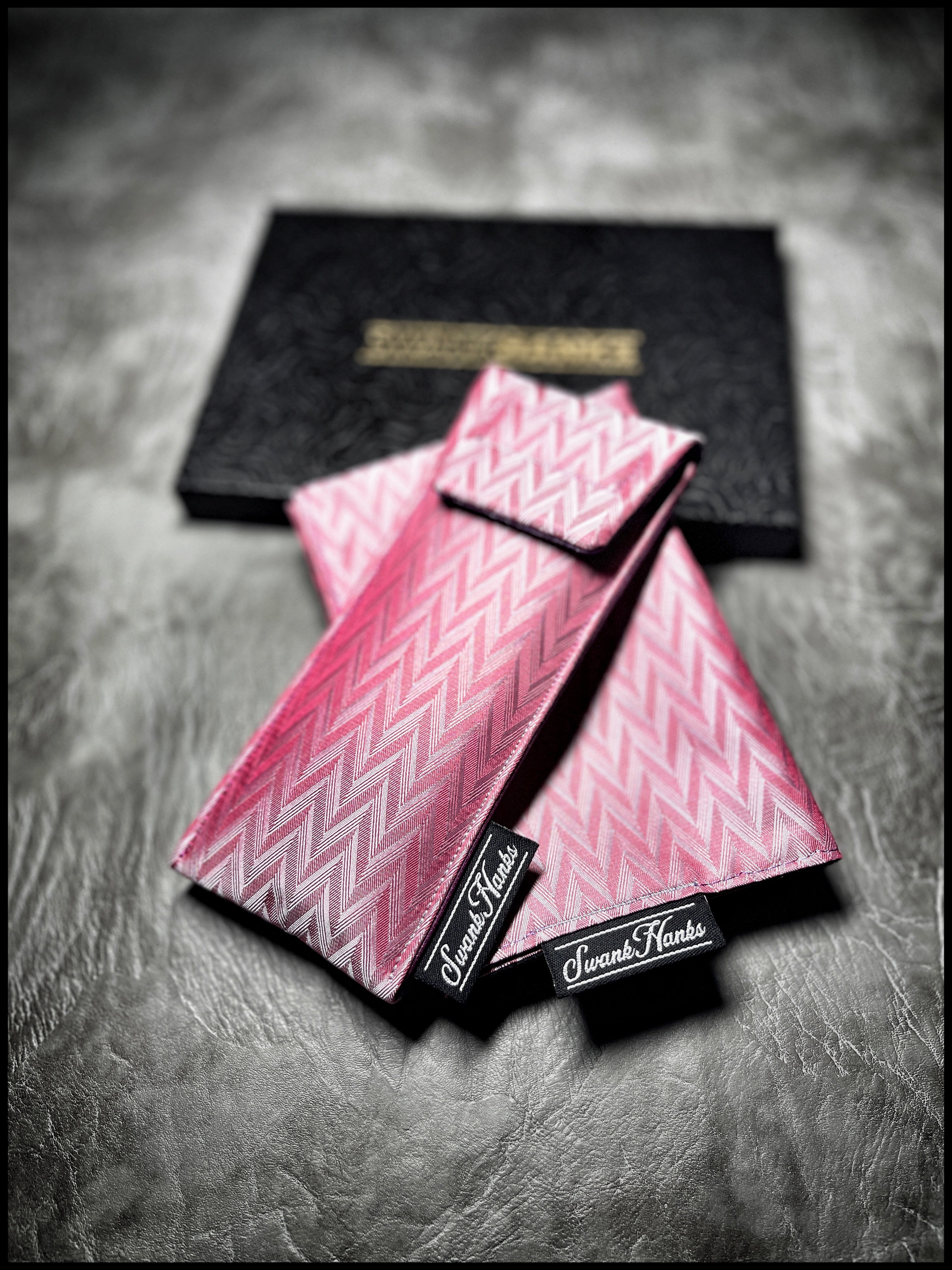 Chevron cotton candy pouch