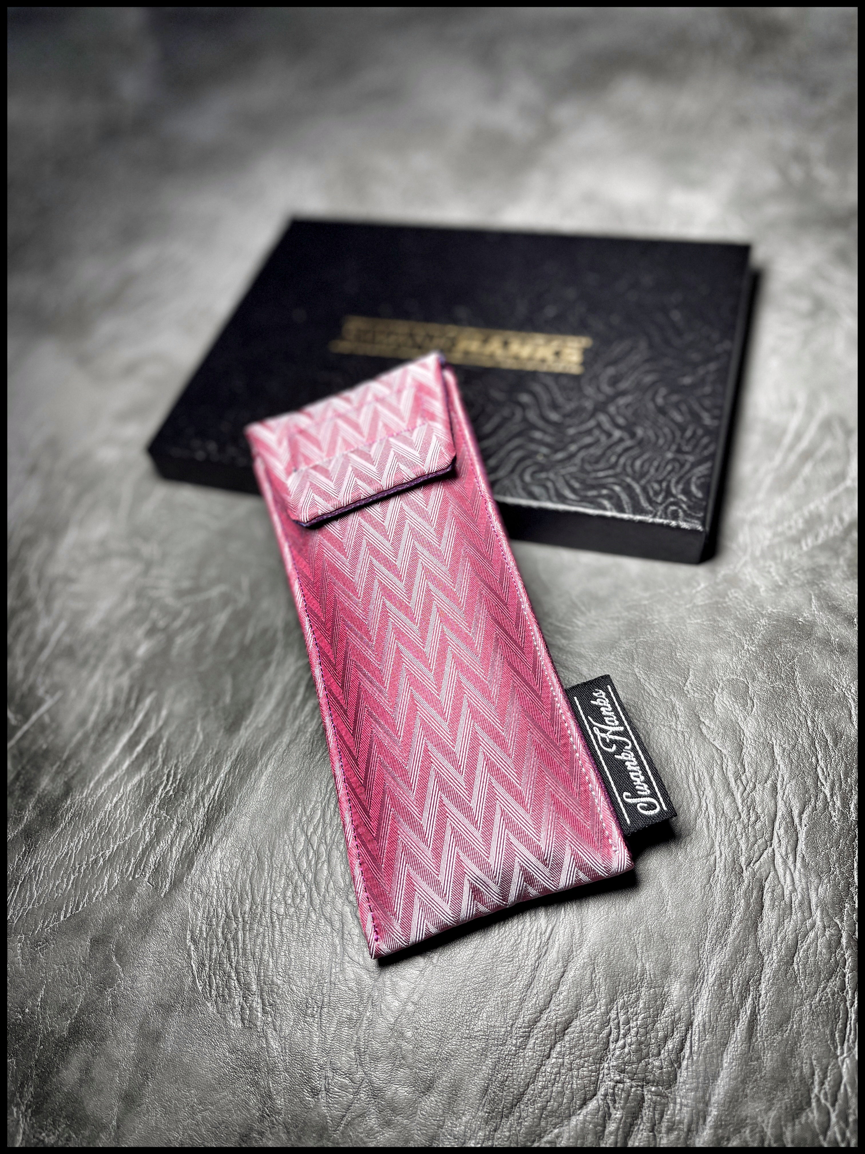 Chevron cotton candy pouch