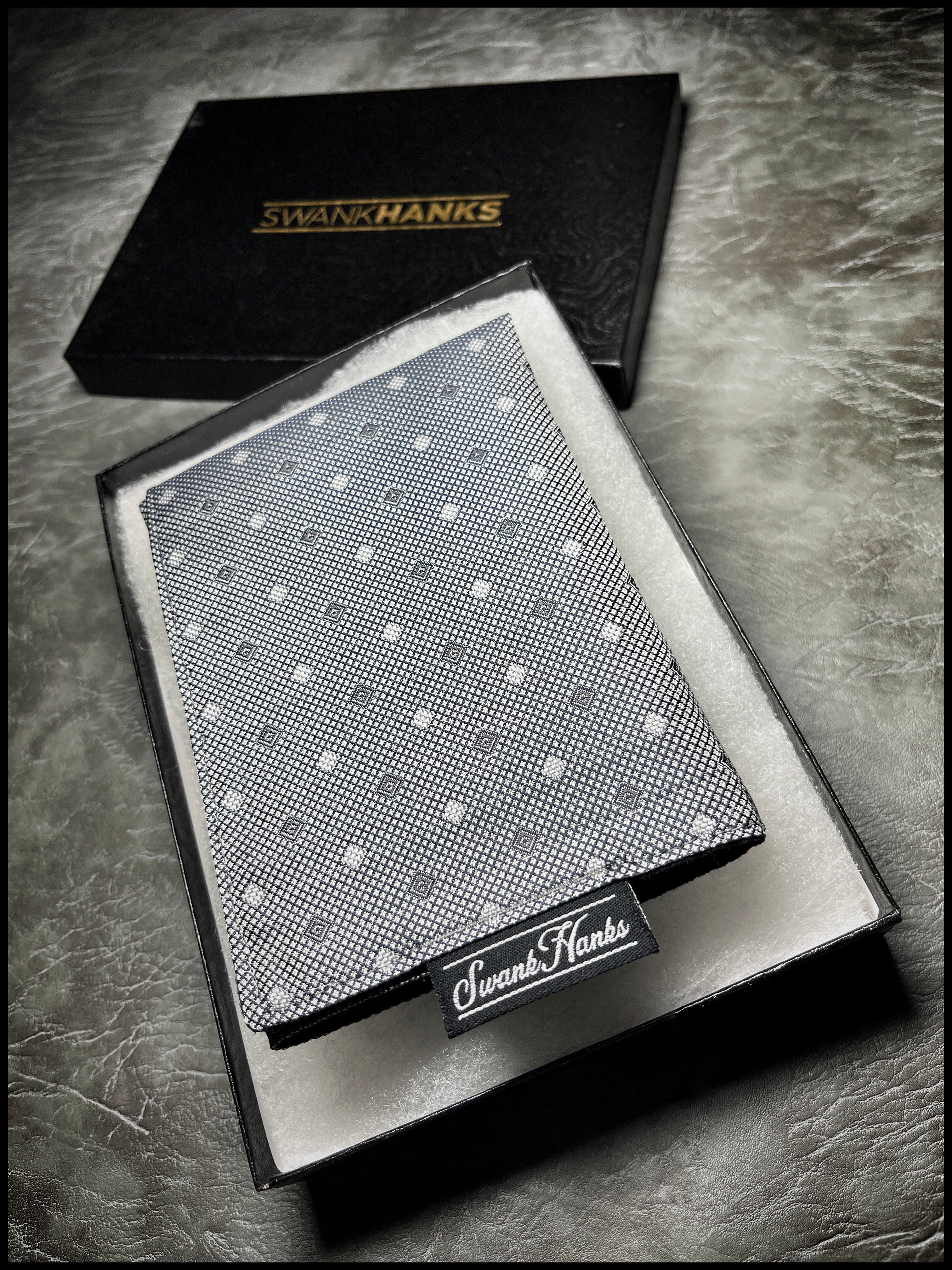 Silver Satin Silk (w/blk microsuede)