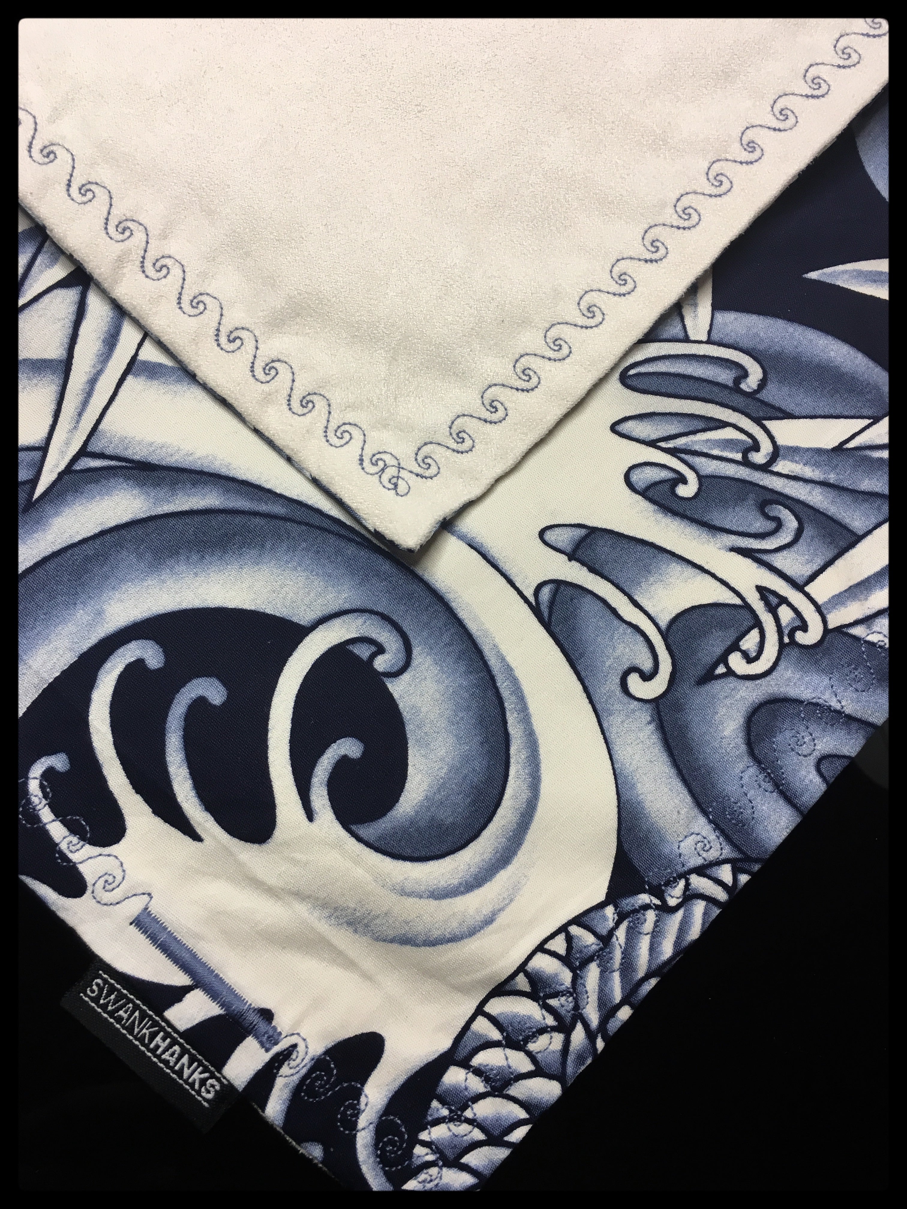 Blue Koi w/ waves