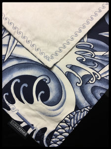Blue Koi w/ waves