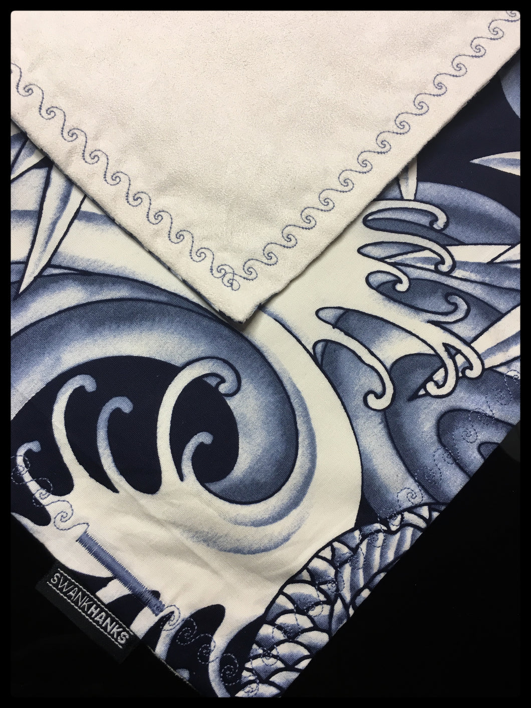 Blue Koi w/ waves