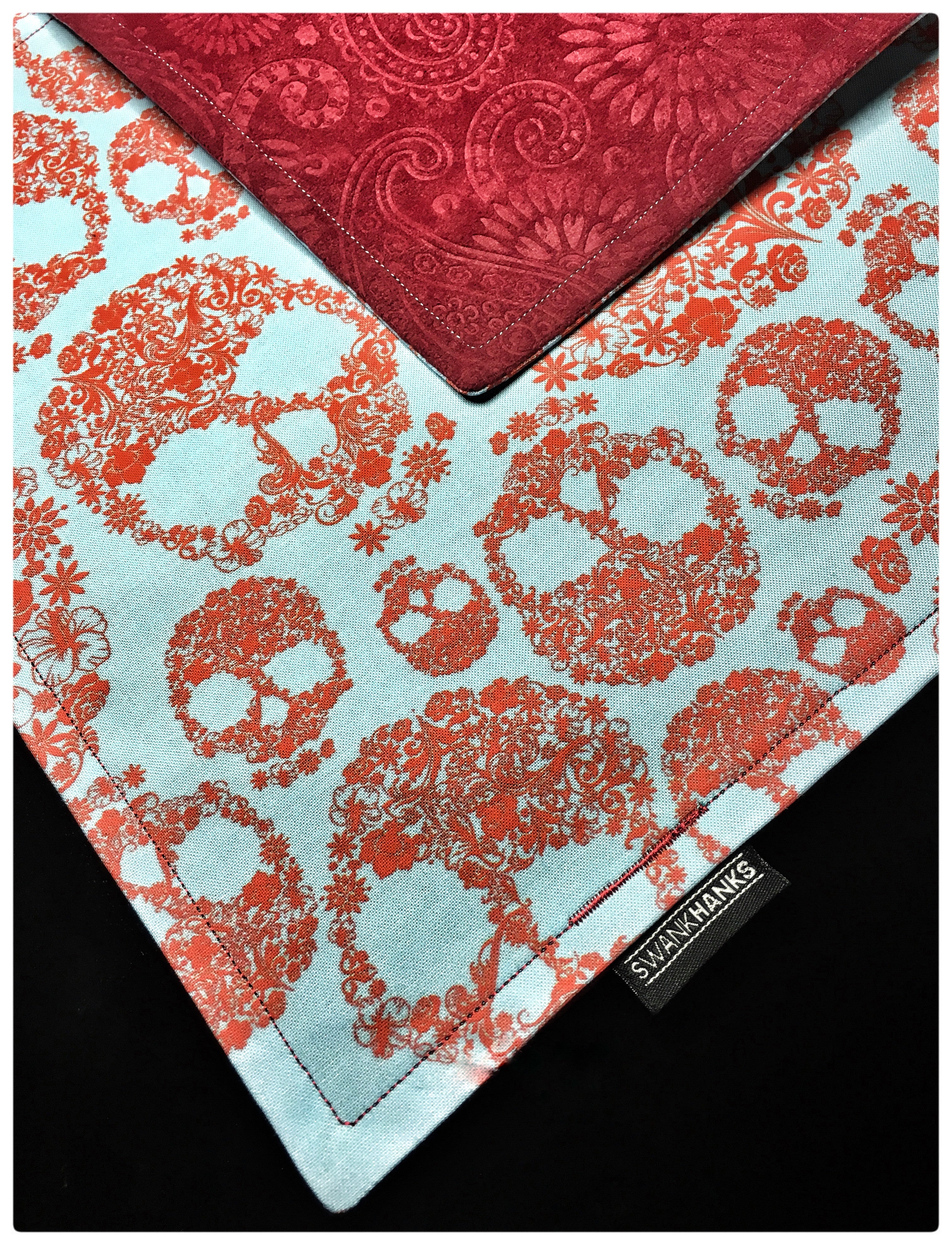 Neon Paisley Skulls
